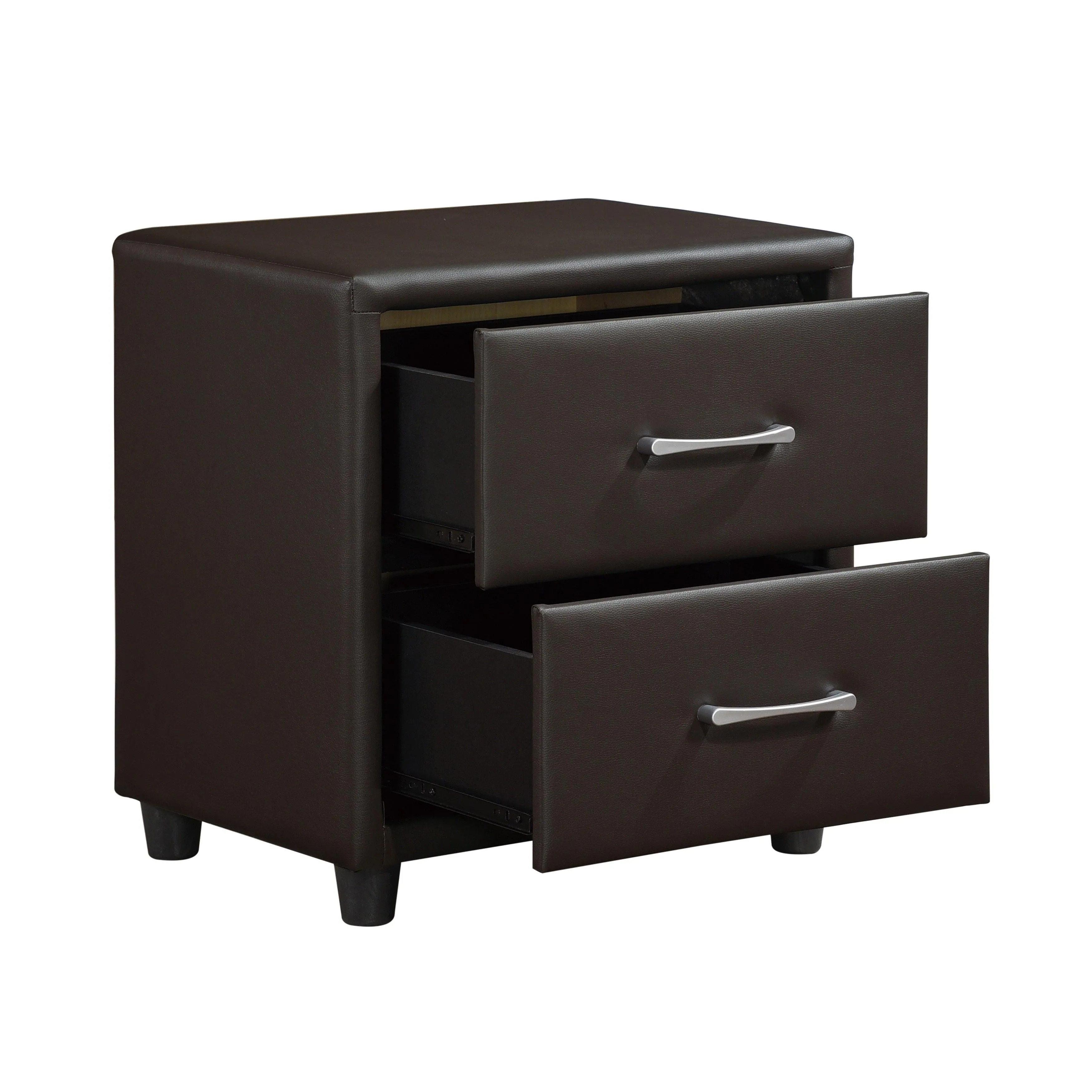 Lorenzi Dark Brown Upholstered Platform Youth Bedroom Set - Image 10