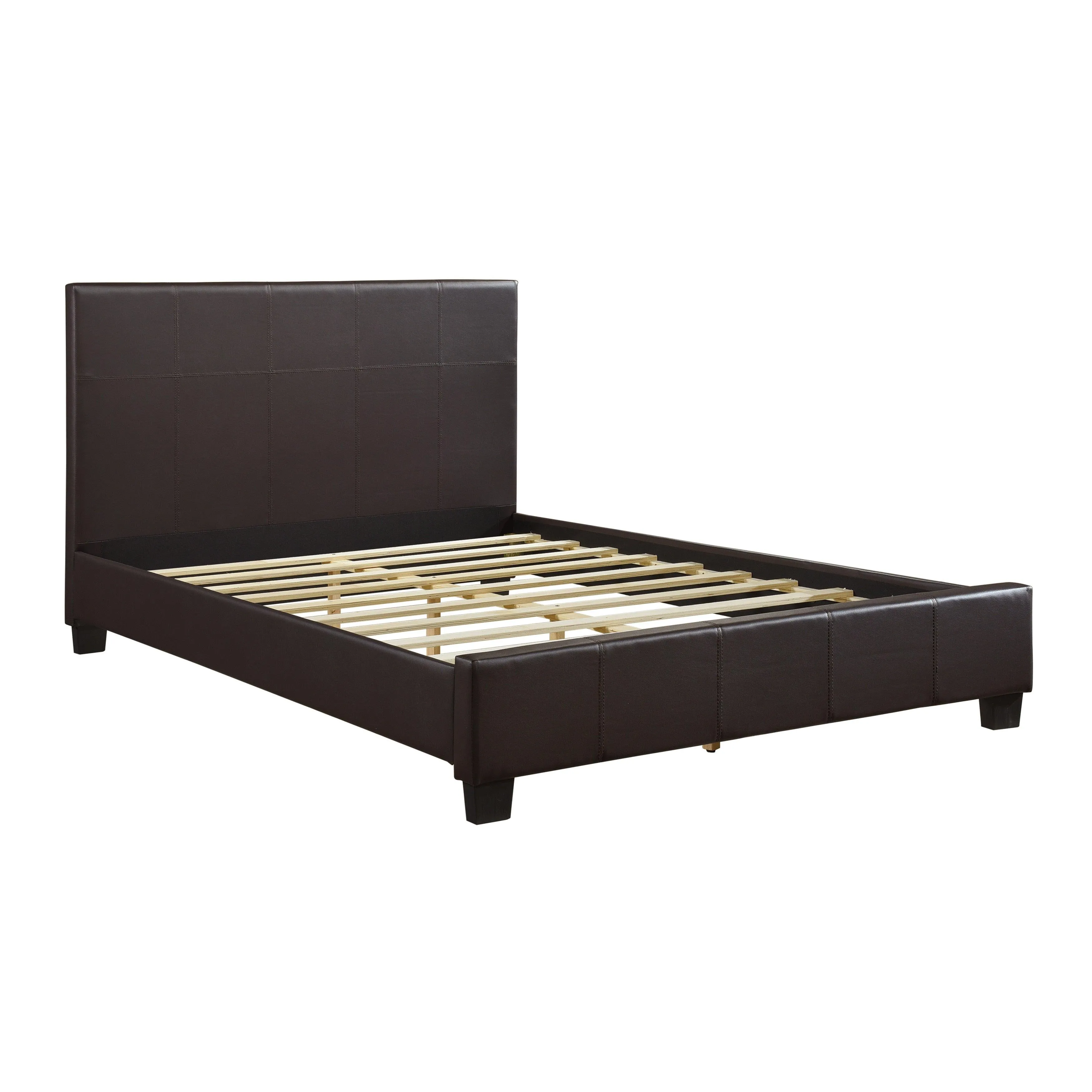 Lorenzi Dark Brown Upholstered Platform Youth Bedroom Set - Image 5