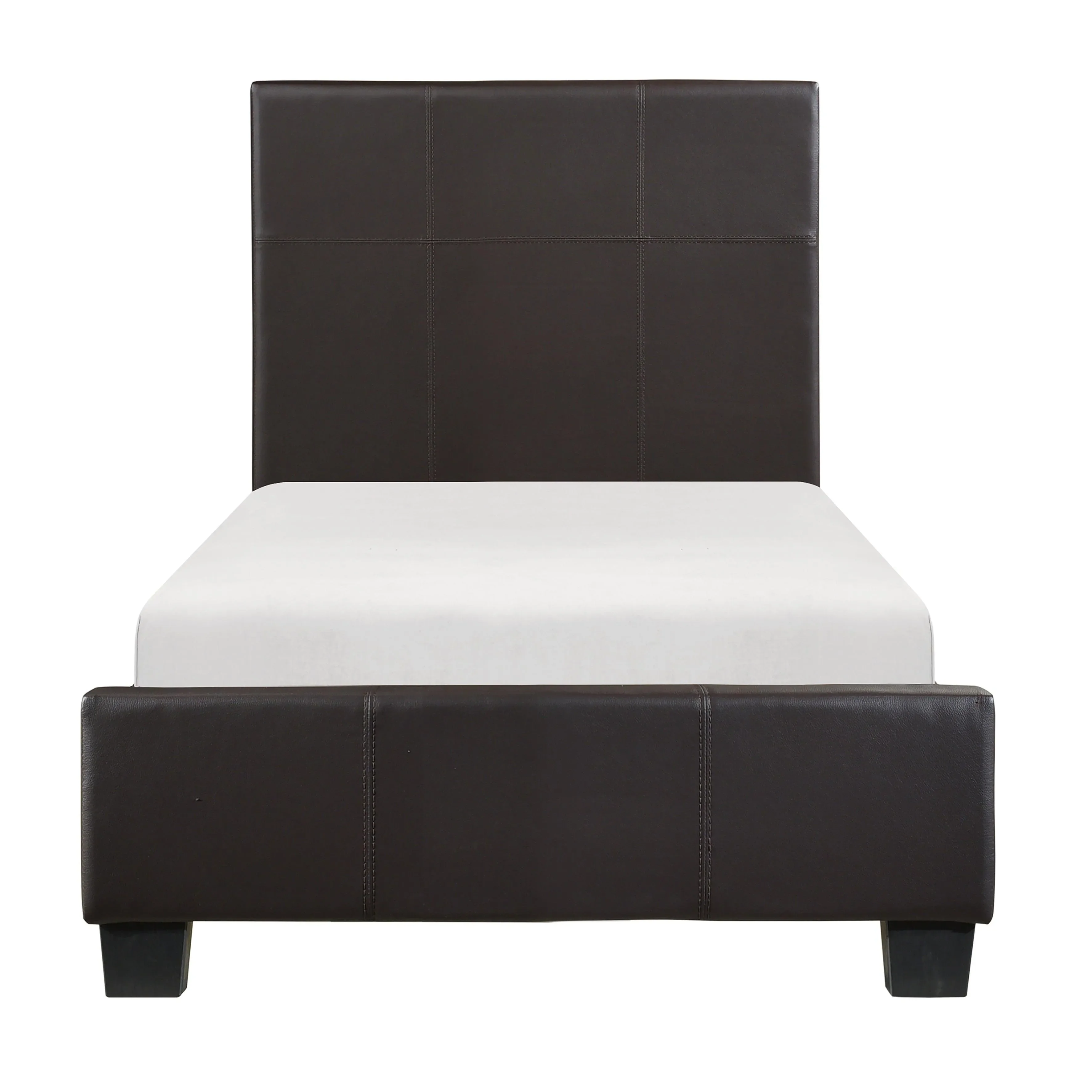 Lorenzi Dark Brown Upholstered Platform Youth Bedroom Set - Image 6