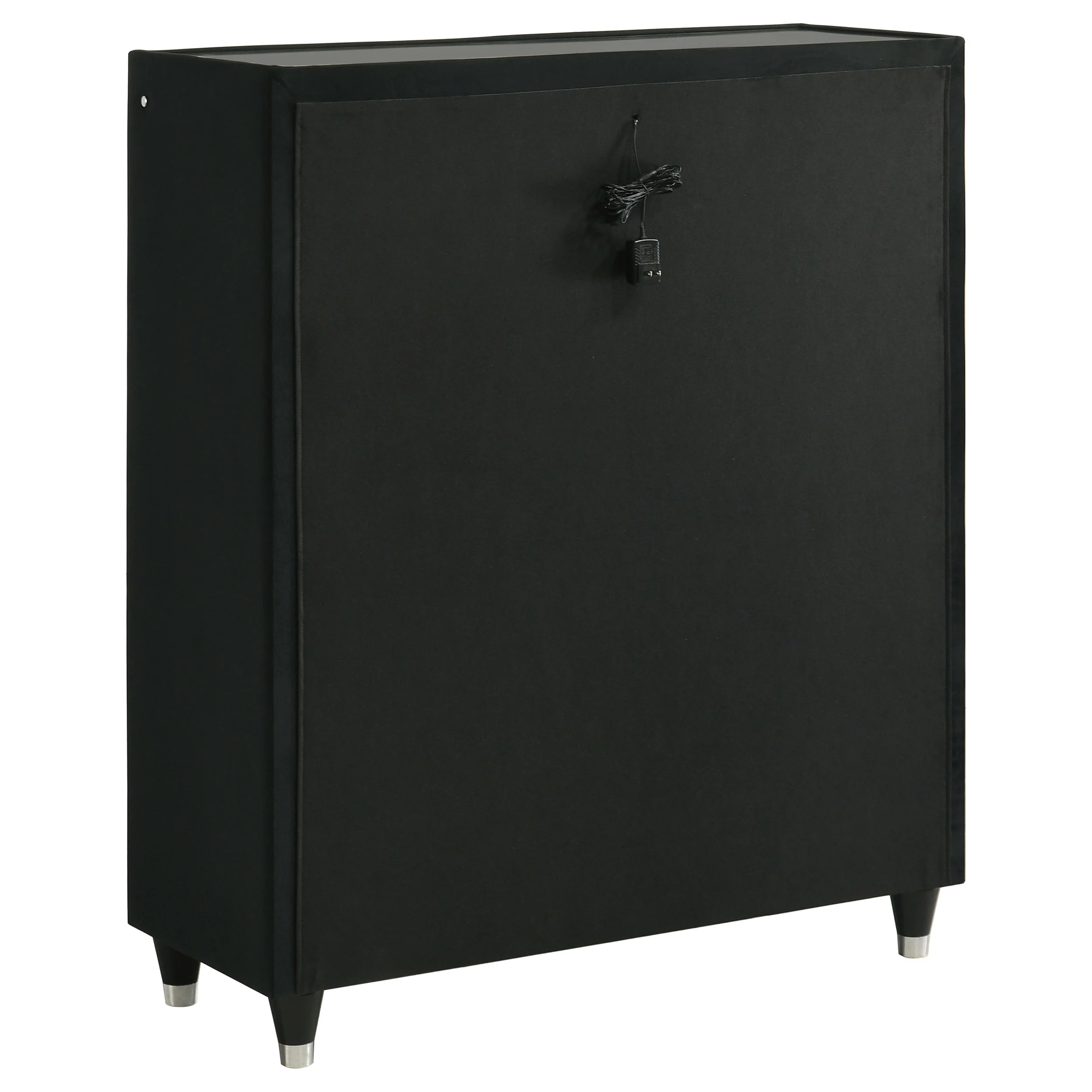 Lorient Black 5-drawer LED Chest of Drawers - Image 6