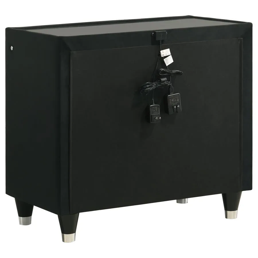 Lorient Black 5-piece Queen Bedroom Set - Image 6