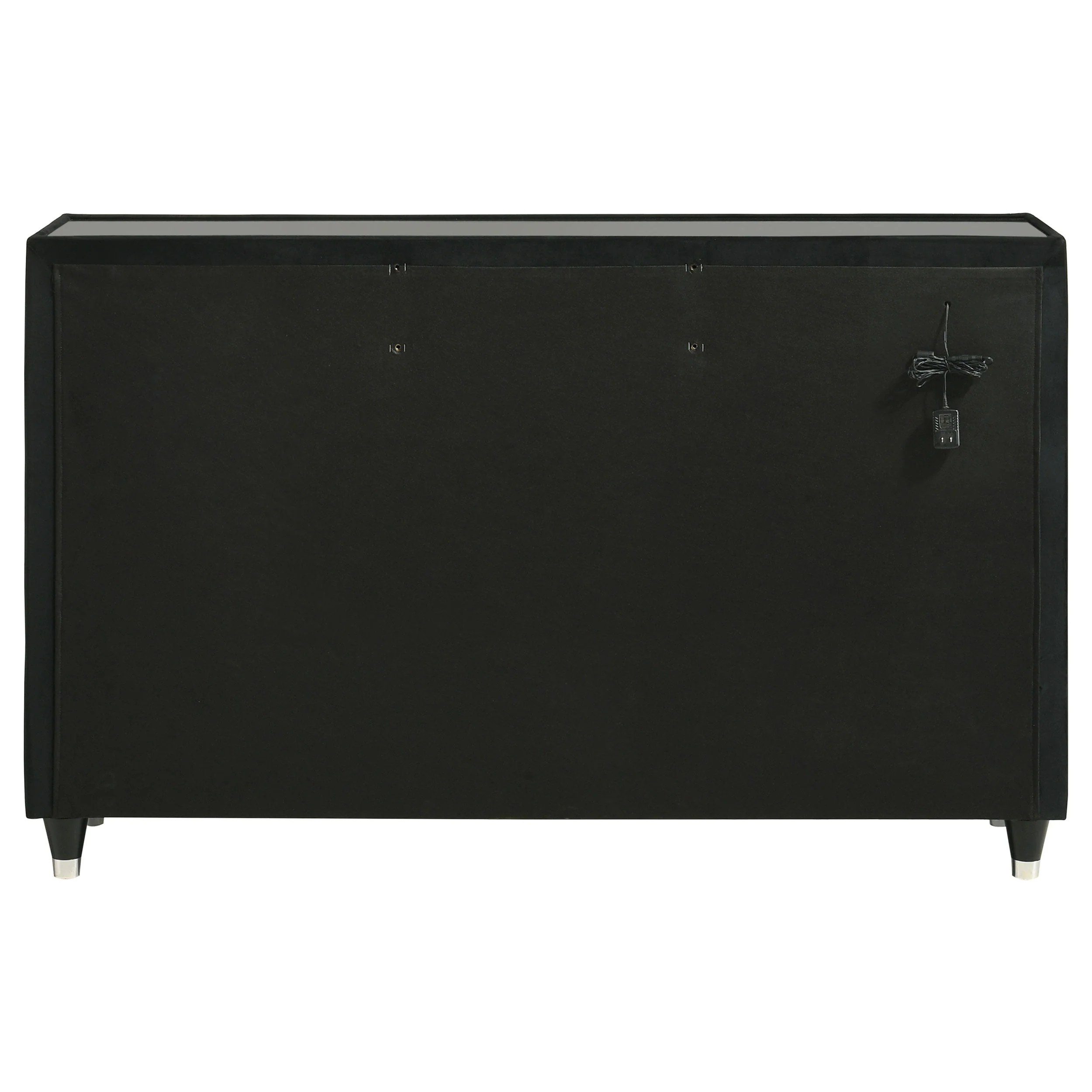 Lorient Black 8-drawer LED Bedroom Dresser Cabinet - Image 7