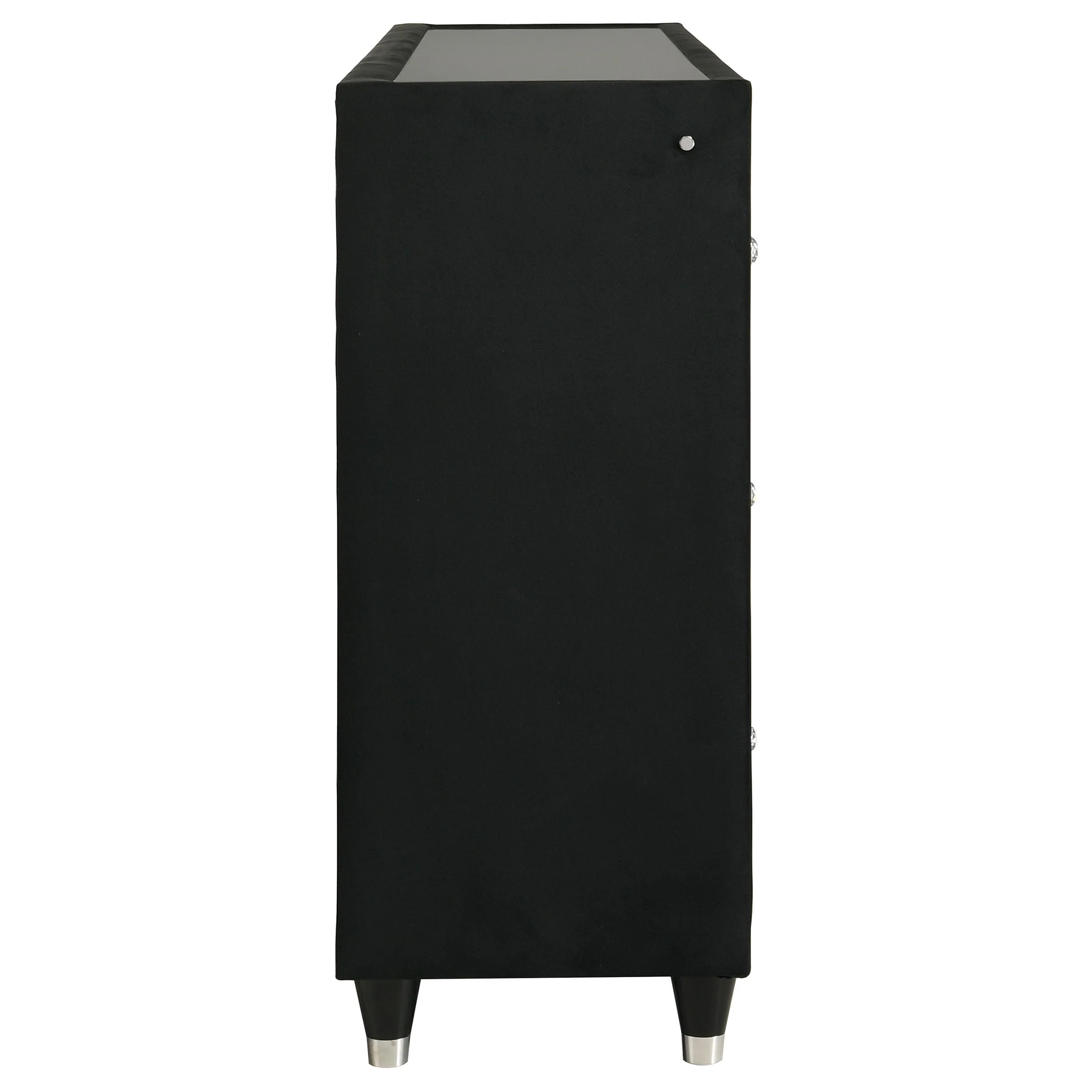 Lorient Black 8-drawer LED Bedroom Flame Box Dresser - Image 9