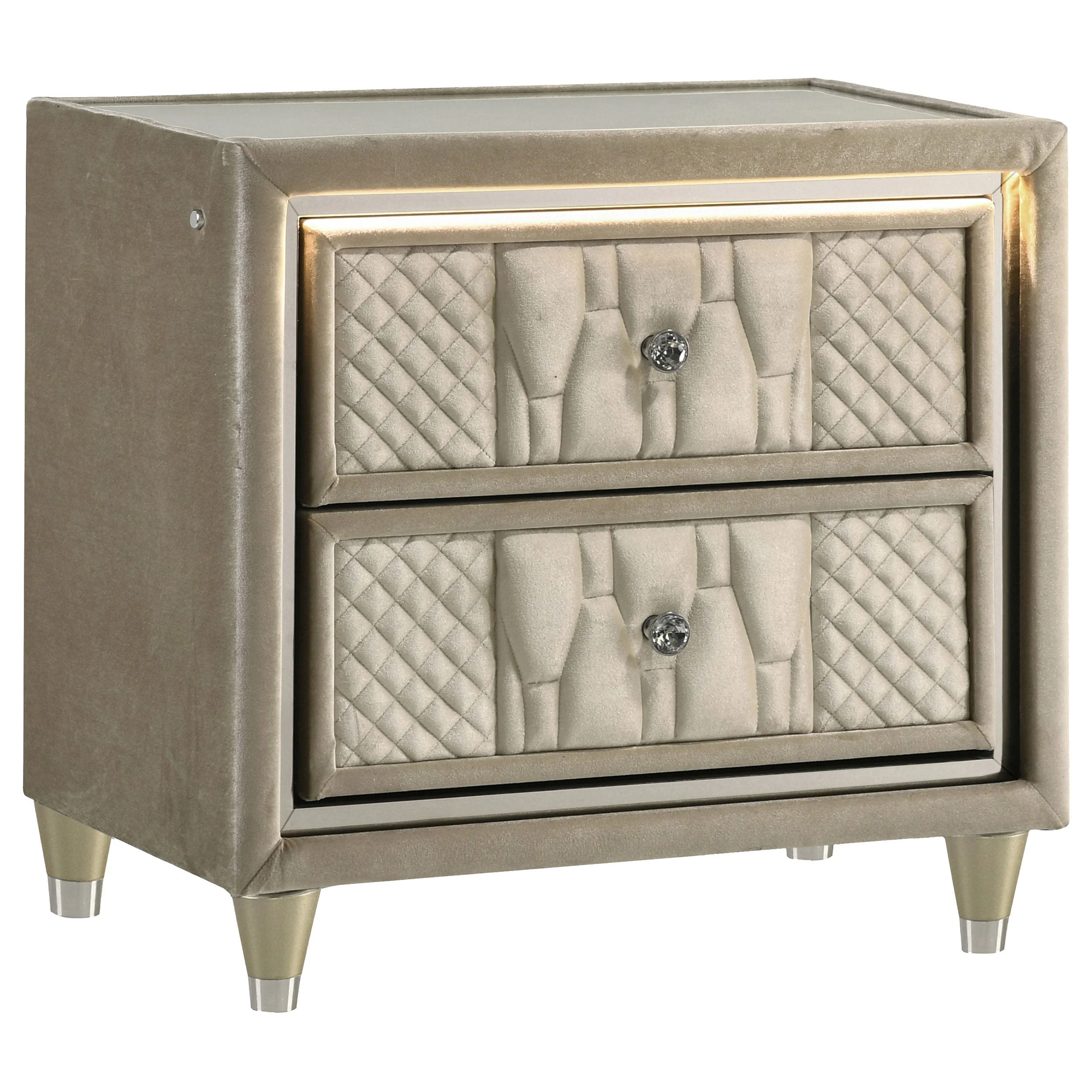 Lorient Ivory/Camel 4-piece Eastern King Bedroom Set - Image 5