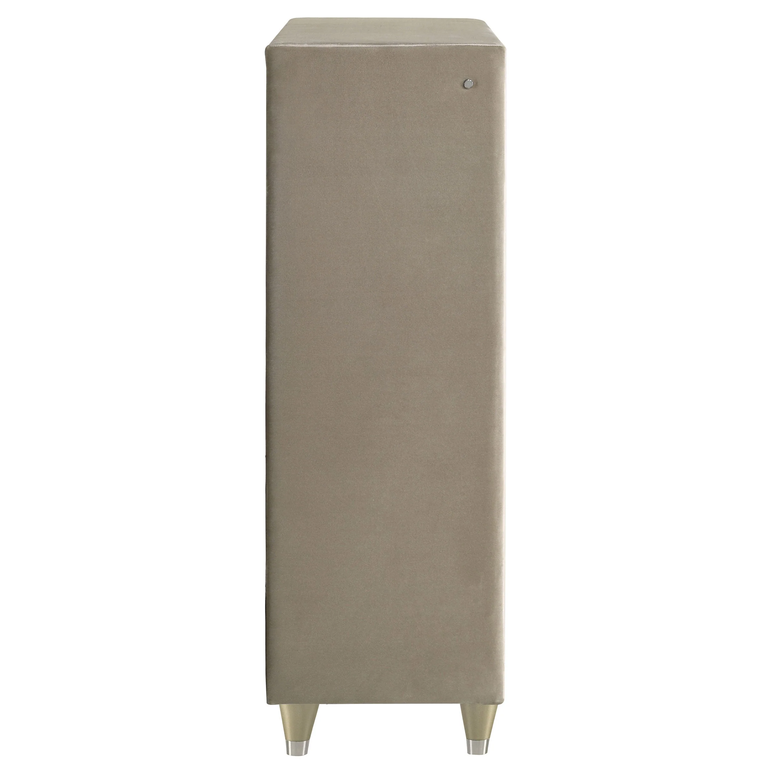 Lorient Ivory/Camel 5-drawer LED Chest of Drawers - Image 8