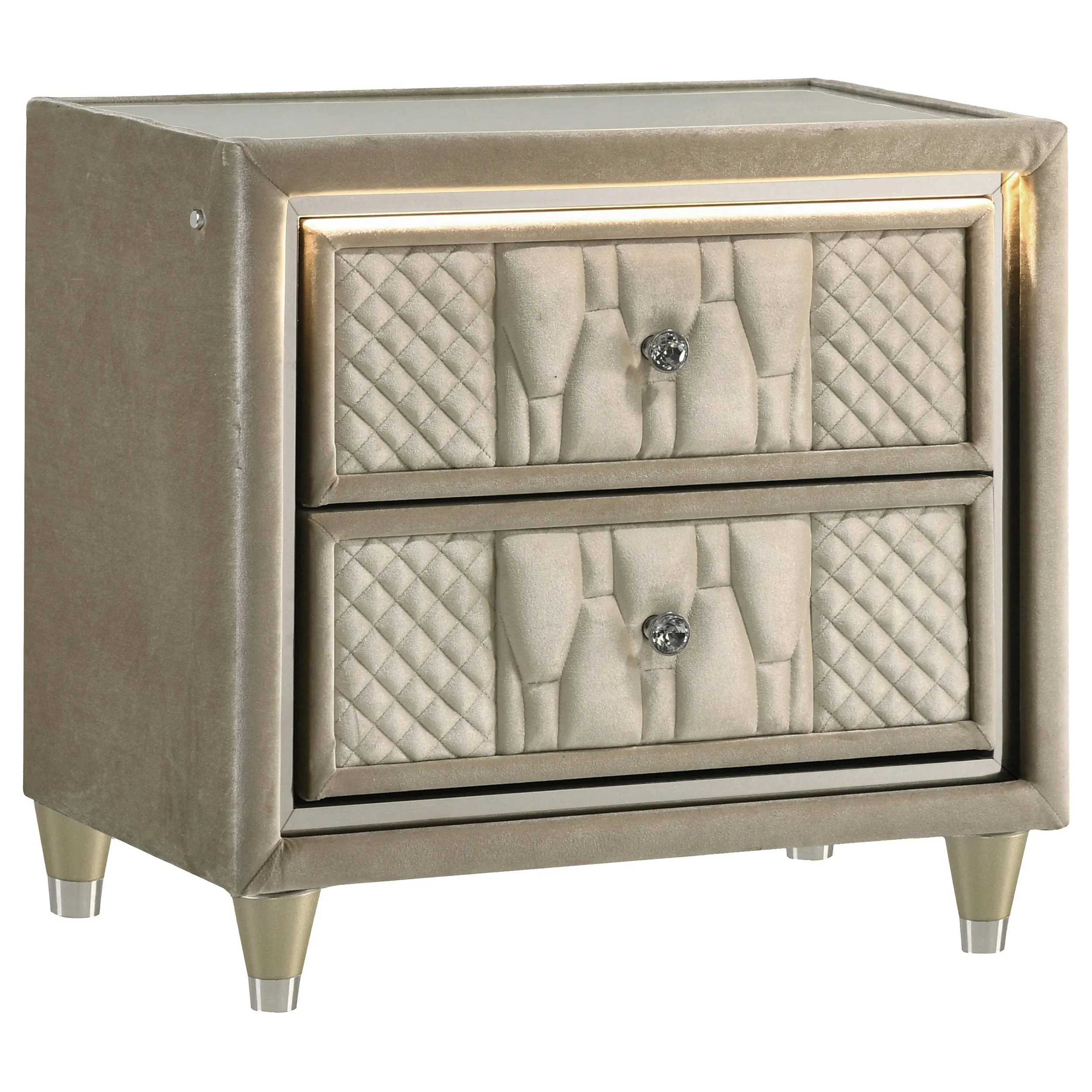 Lorient Ivory/Camel 5-piece Eastern King Bedroom Set - Image 5