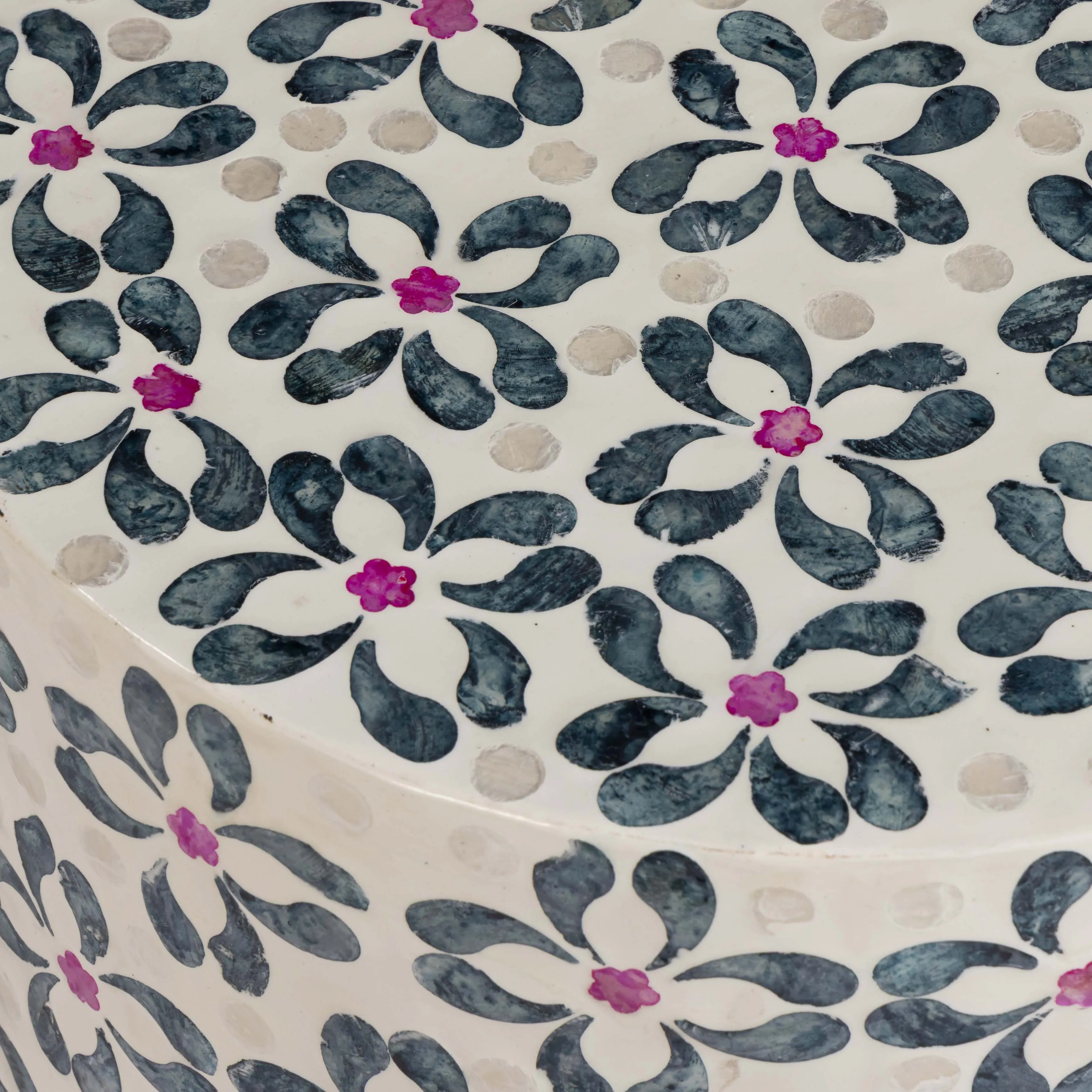 Lorna Capiz Shell Accent Stool - Image 4