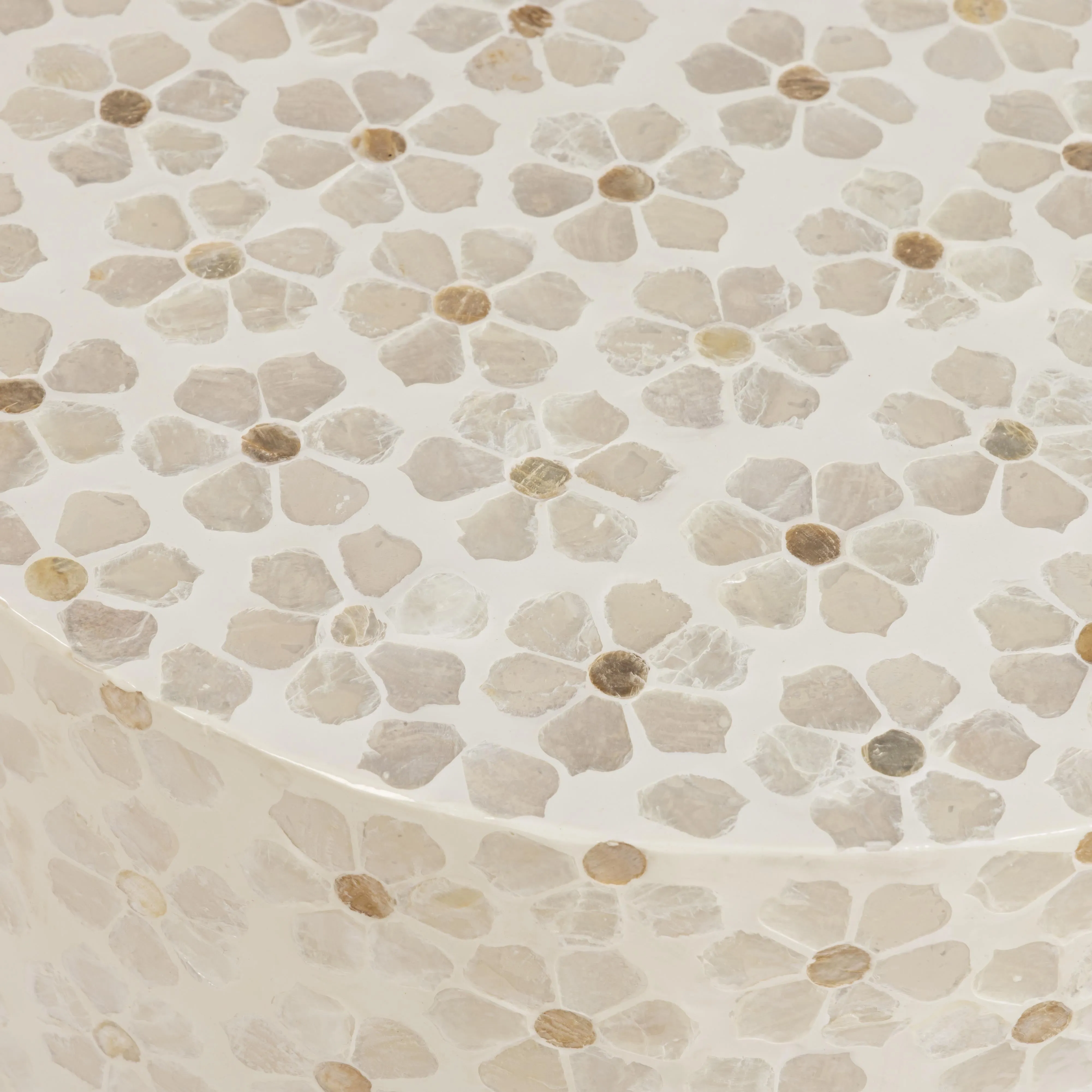 Lorna Capiz Shell Accent Stool - Image 9