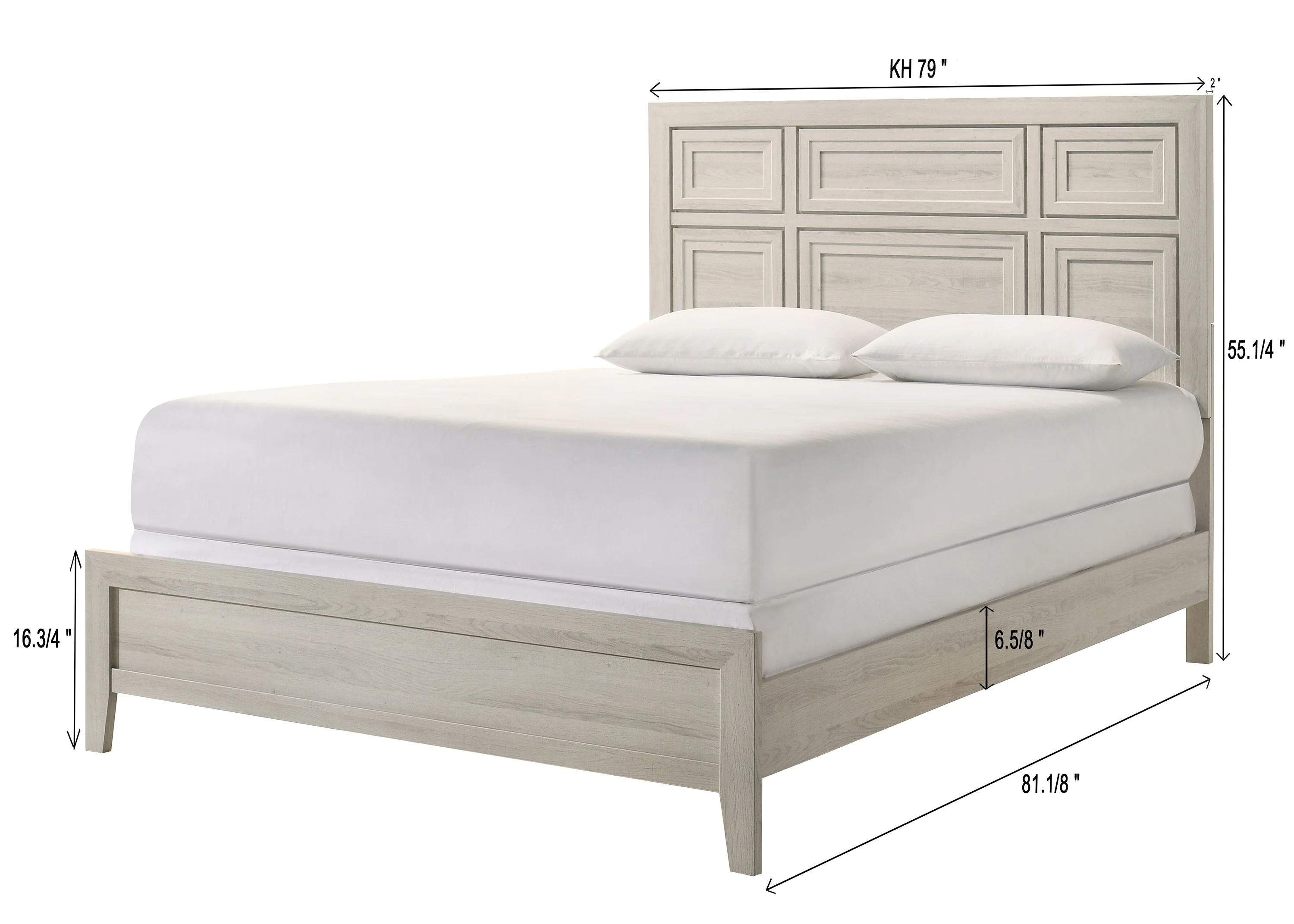 Lorraine Antique White Panel Bedroom Set - Image 9