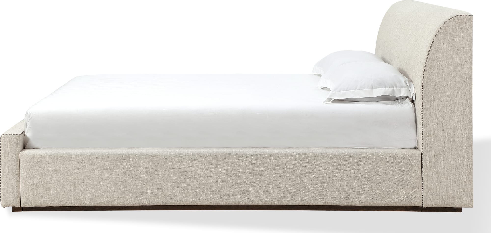 Louis Natural California King Upholstered Platform Bed - Image 6