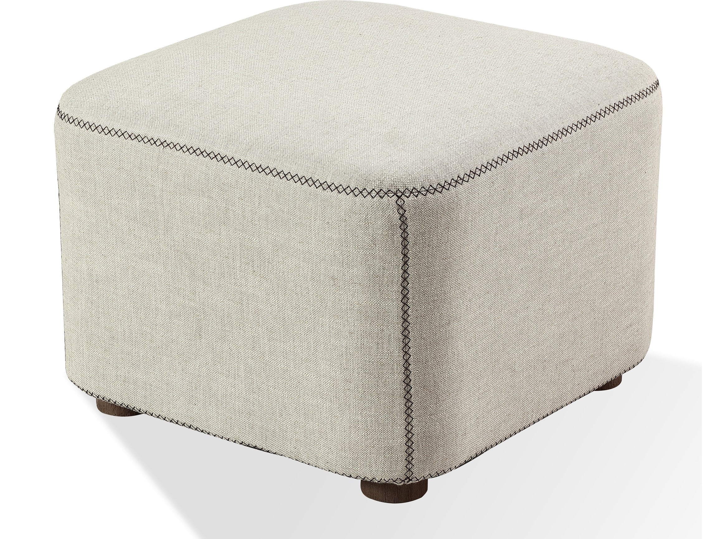 Louis Natural Upholstered Ottoman