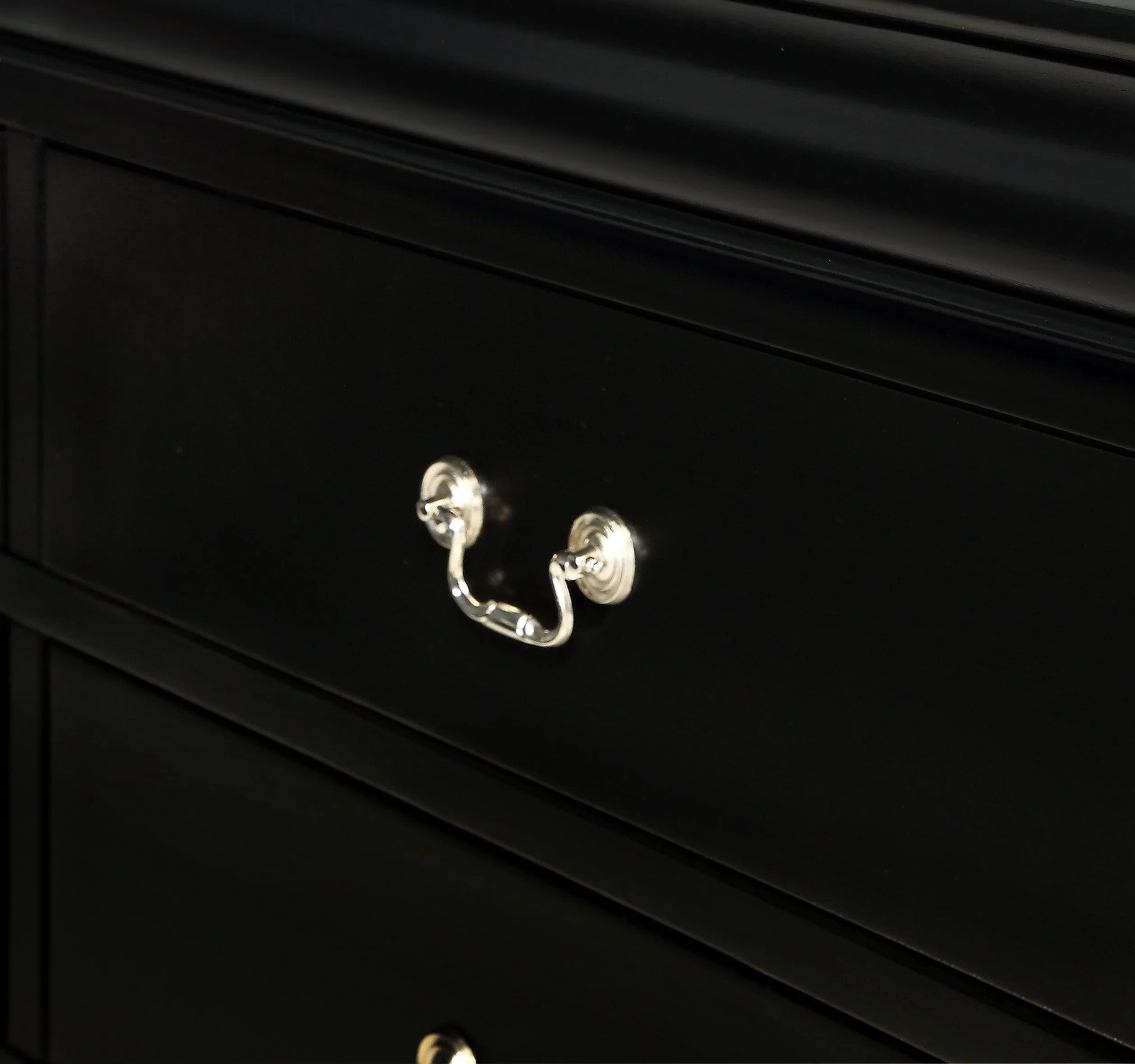 Louis Philip Black Sleigh Youth Bedroom Set - Image 4
