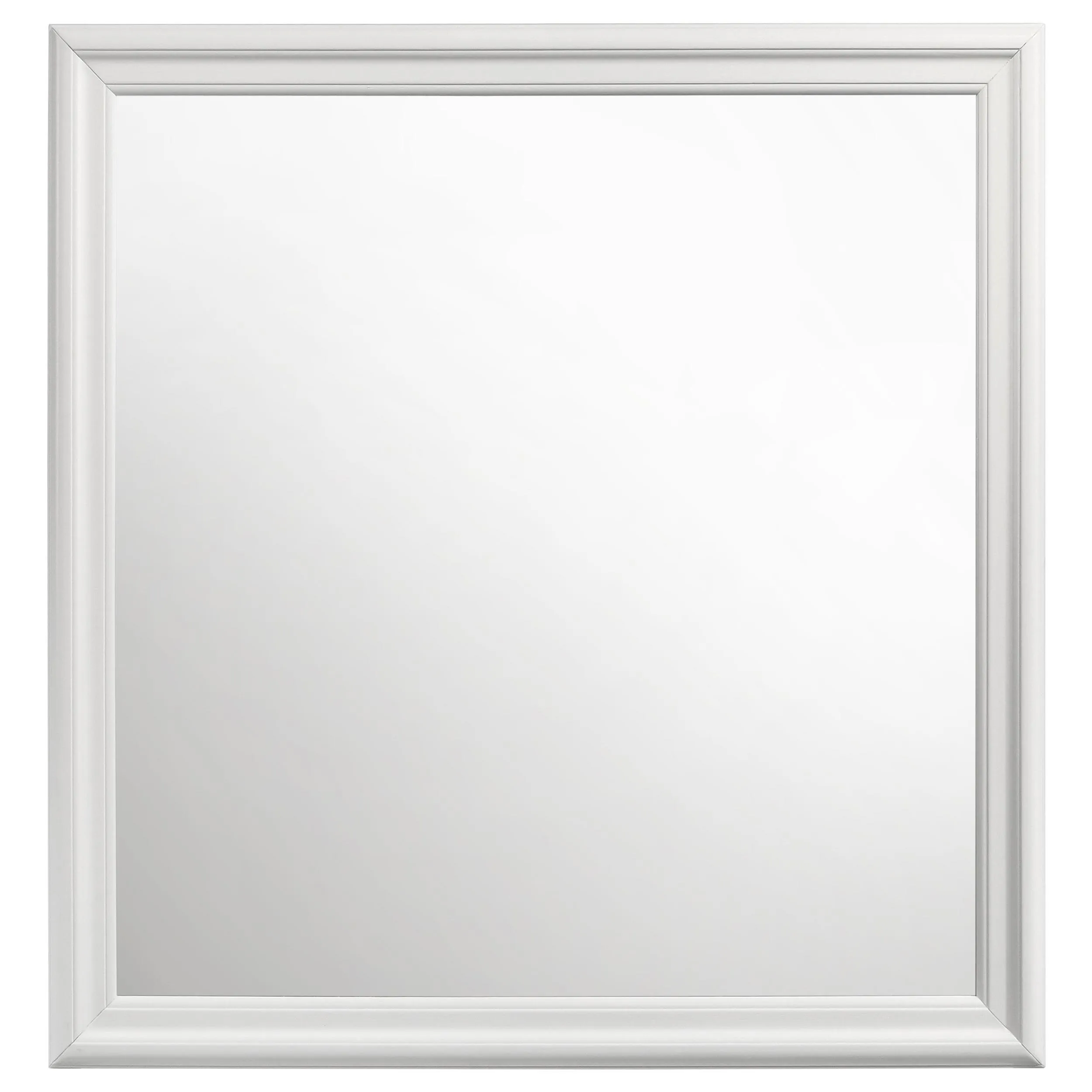 Louis Philippe White Dresser Mirror - Image 2