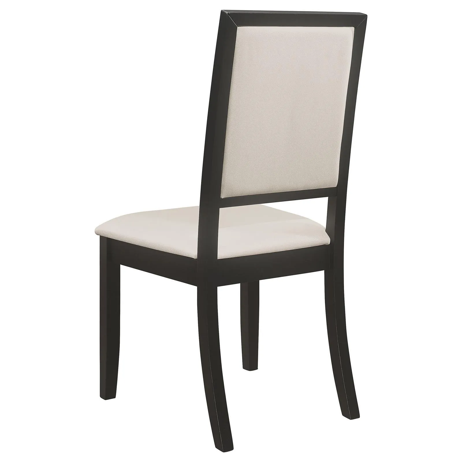 Louise Black/Cream Upholstered Dining Side Chairs, Set of 2 - Image 5