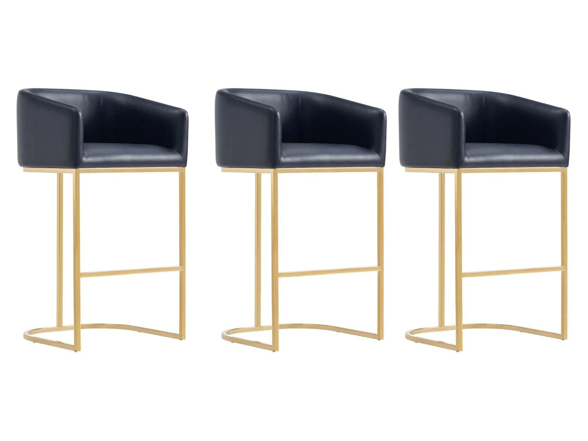 Louvre Barstool in Black (set of 3)