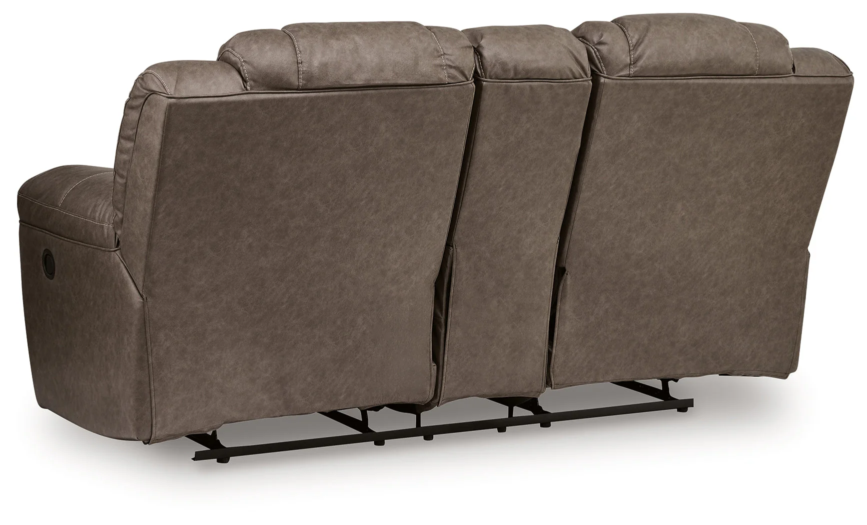 Lowilla Driftwood DBL Rec Loveseat with Console - Image 5
