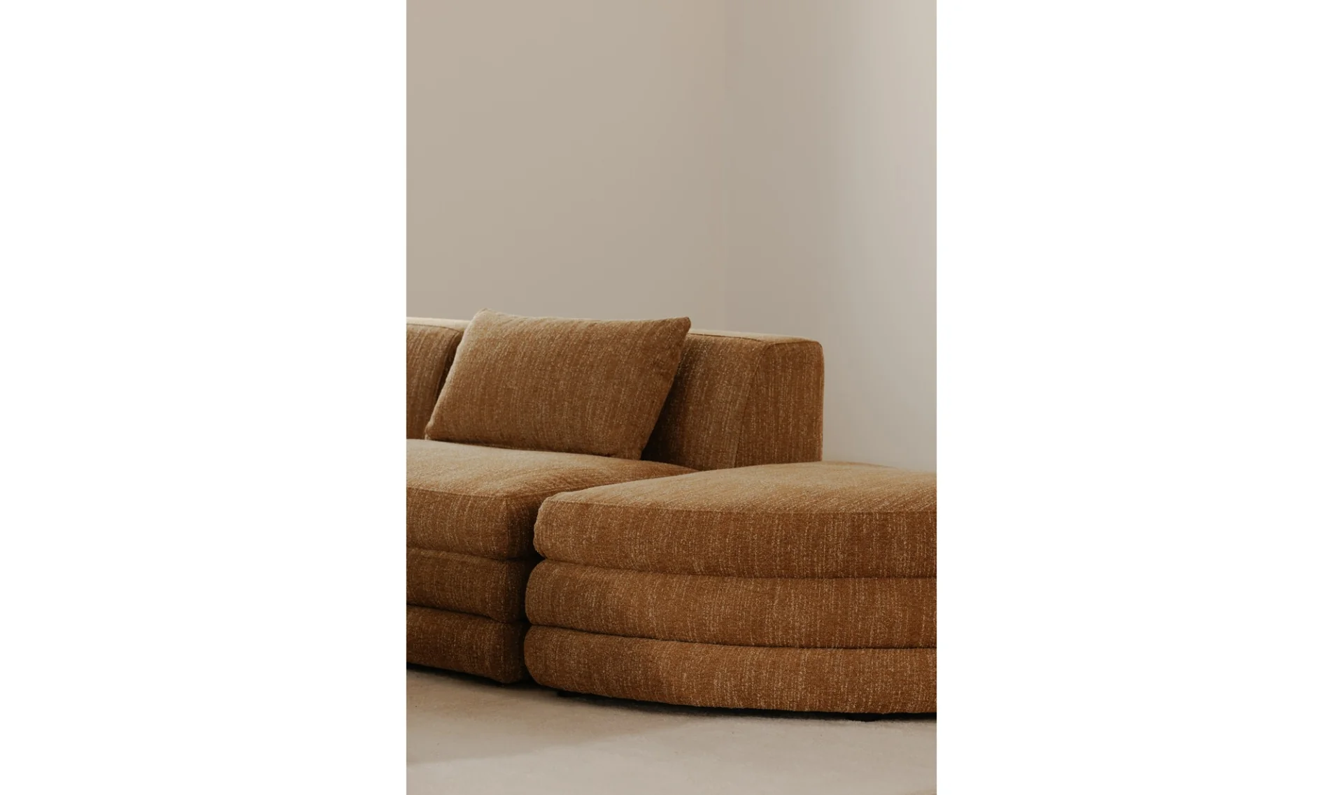 Lowtide Curved Ottoman Amber Glow - Image 5