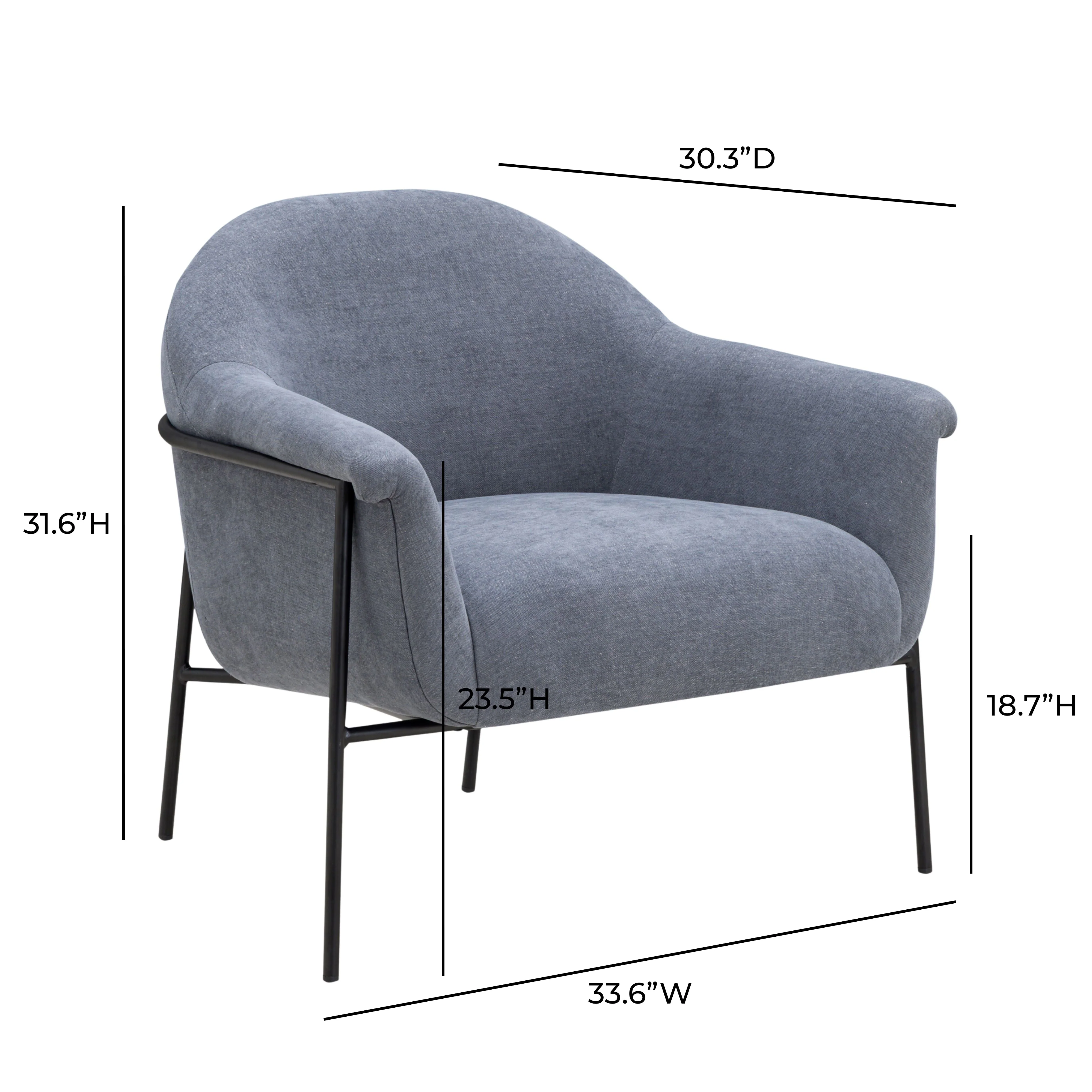 Lua Performance Chenille Accent Chair - Image 12