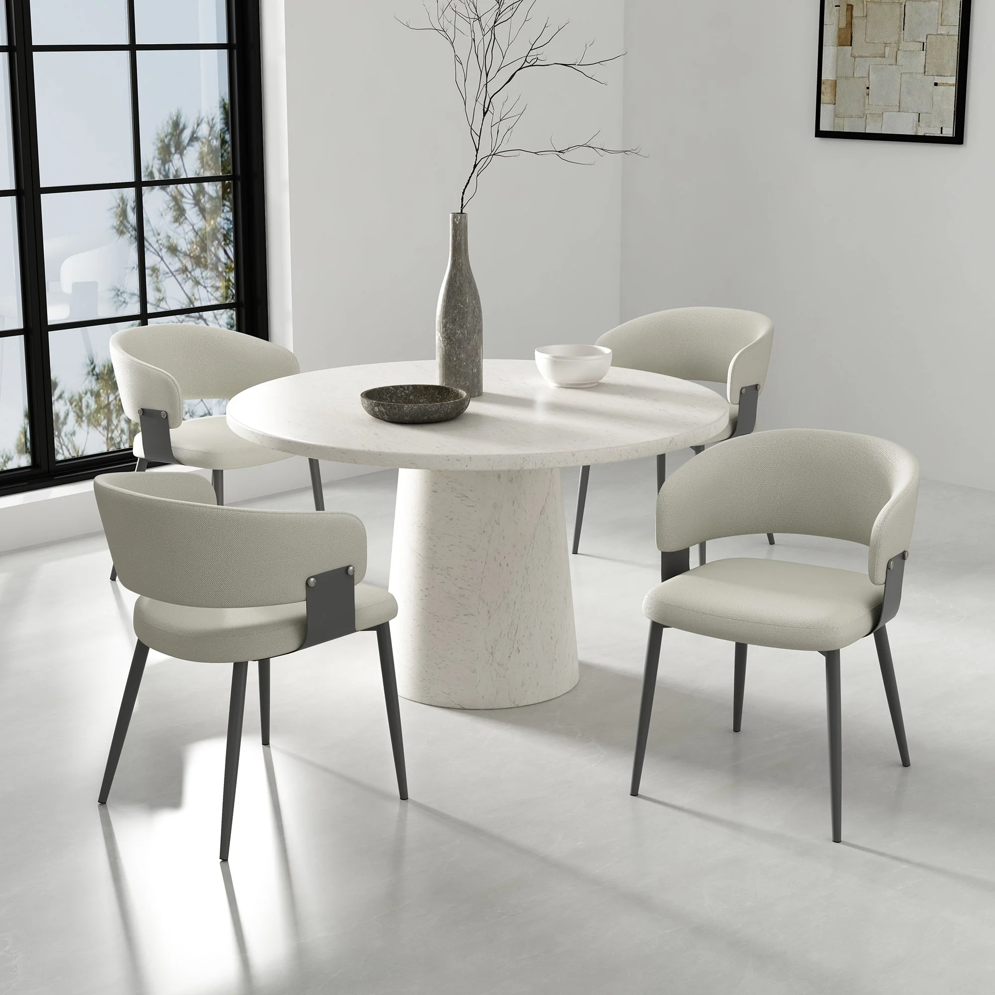 Luce Dining Chair in Oatmeal - Image 11
