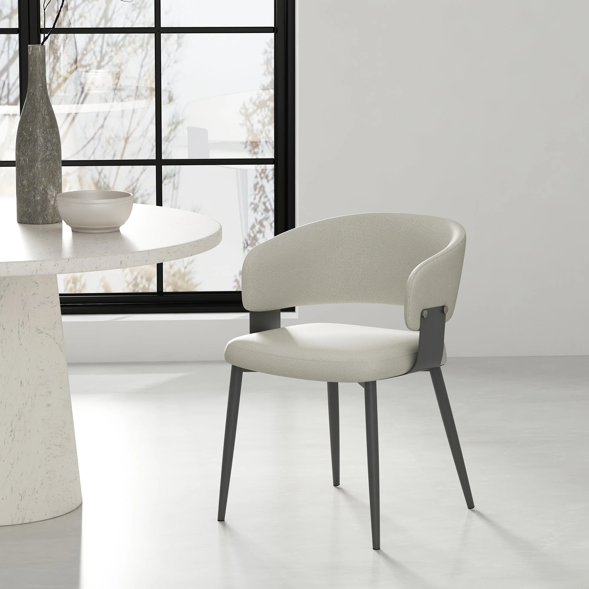 Luce Dining Chair in Oatmeal - Image 2