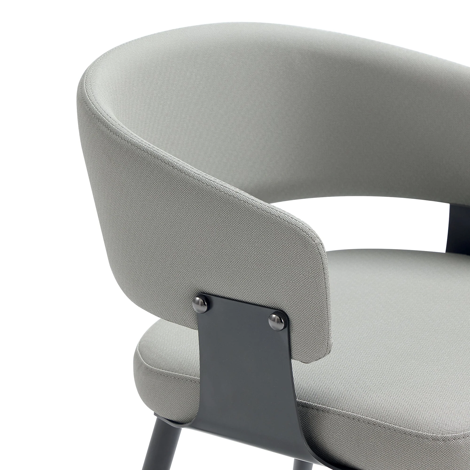 Luce Dining Chair in Stone Grey - Image 5