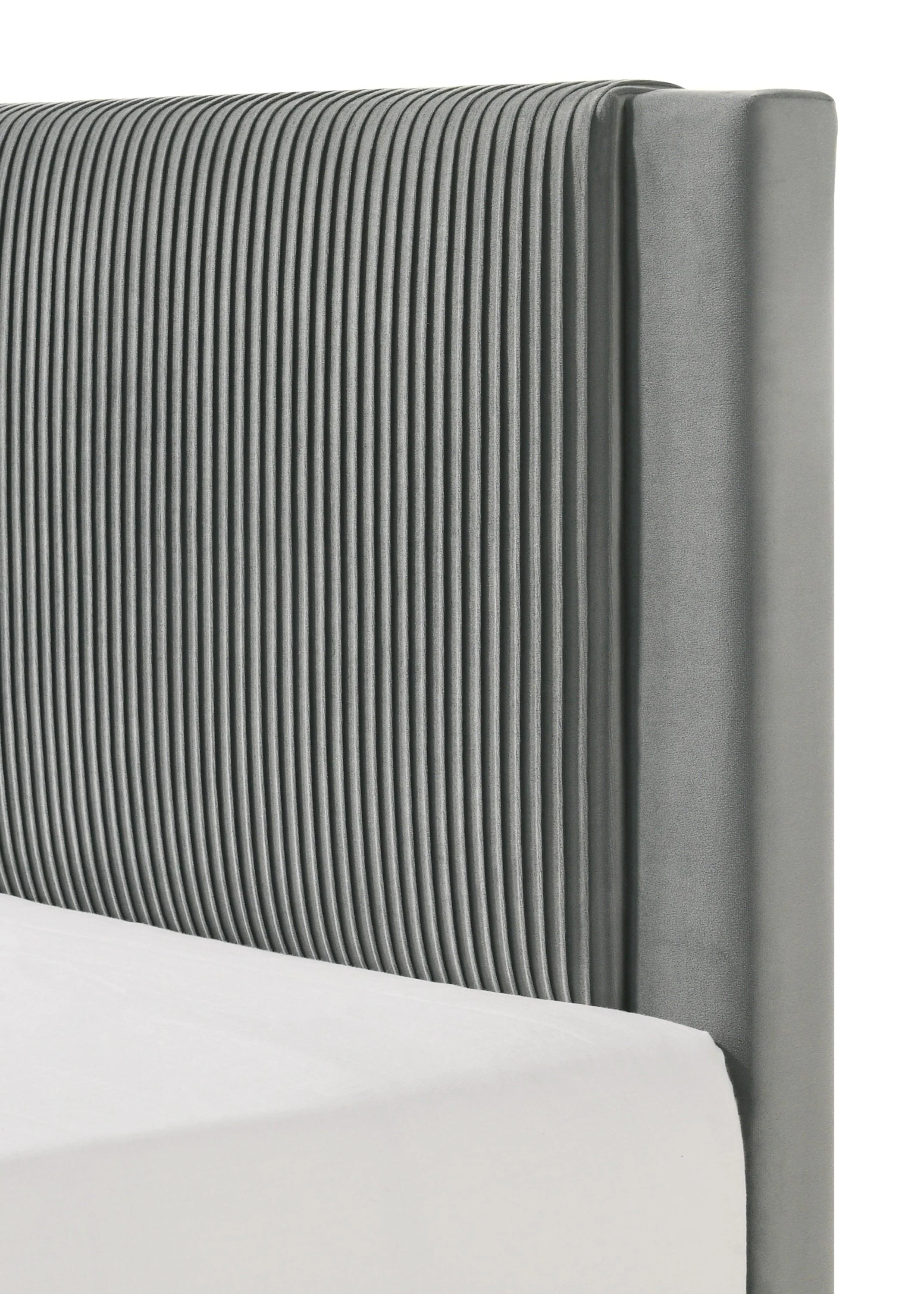 Lucia Light Gray Queen Platform Bed - Image 3