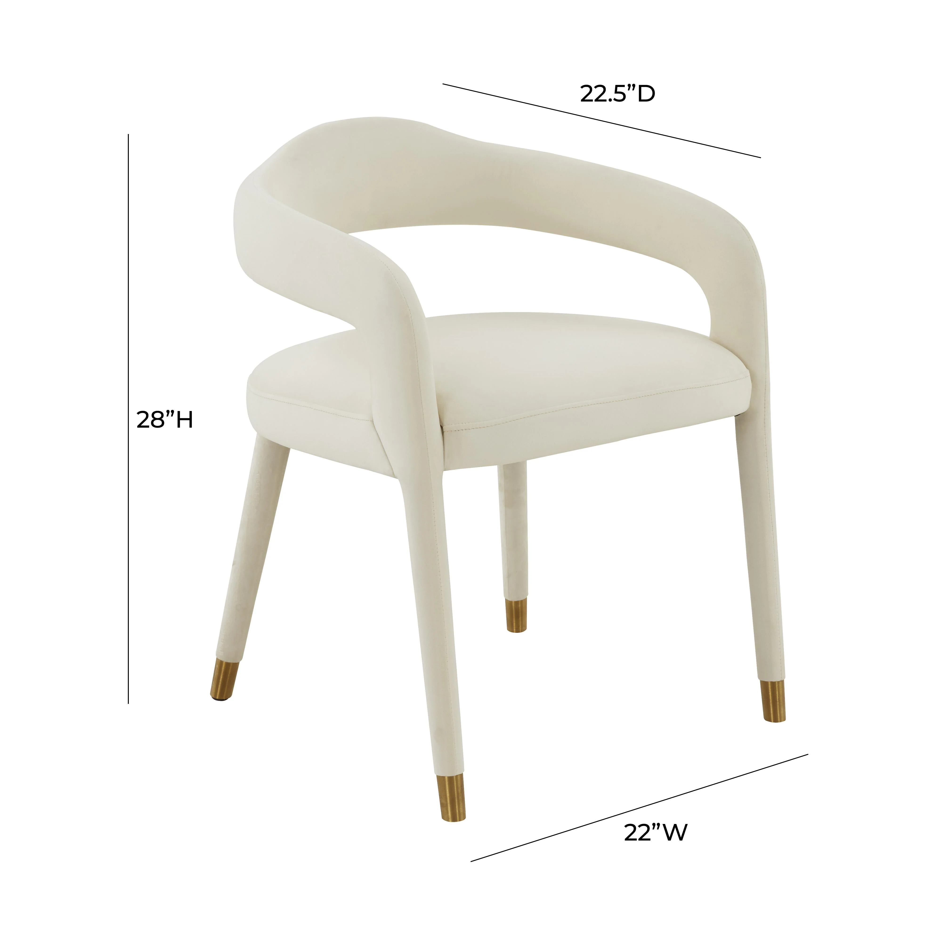 Lucia Velvet Dining Chair - Image 12