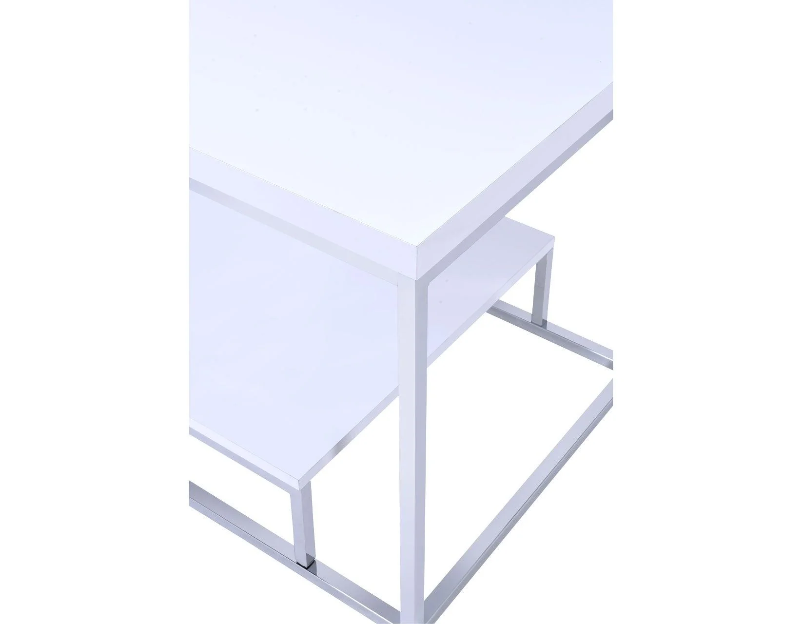 Lucia White 3-Piece Set (Cocktail & 2 End Tables) - Image 6