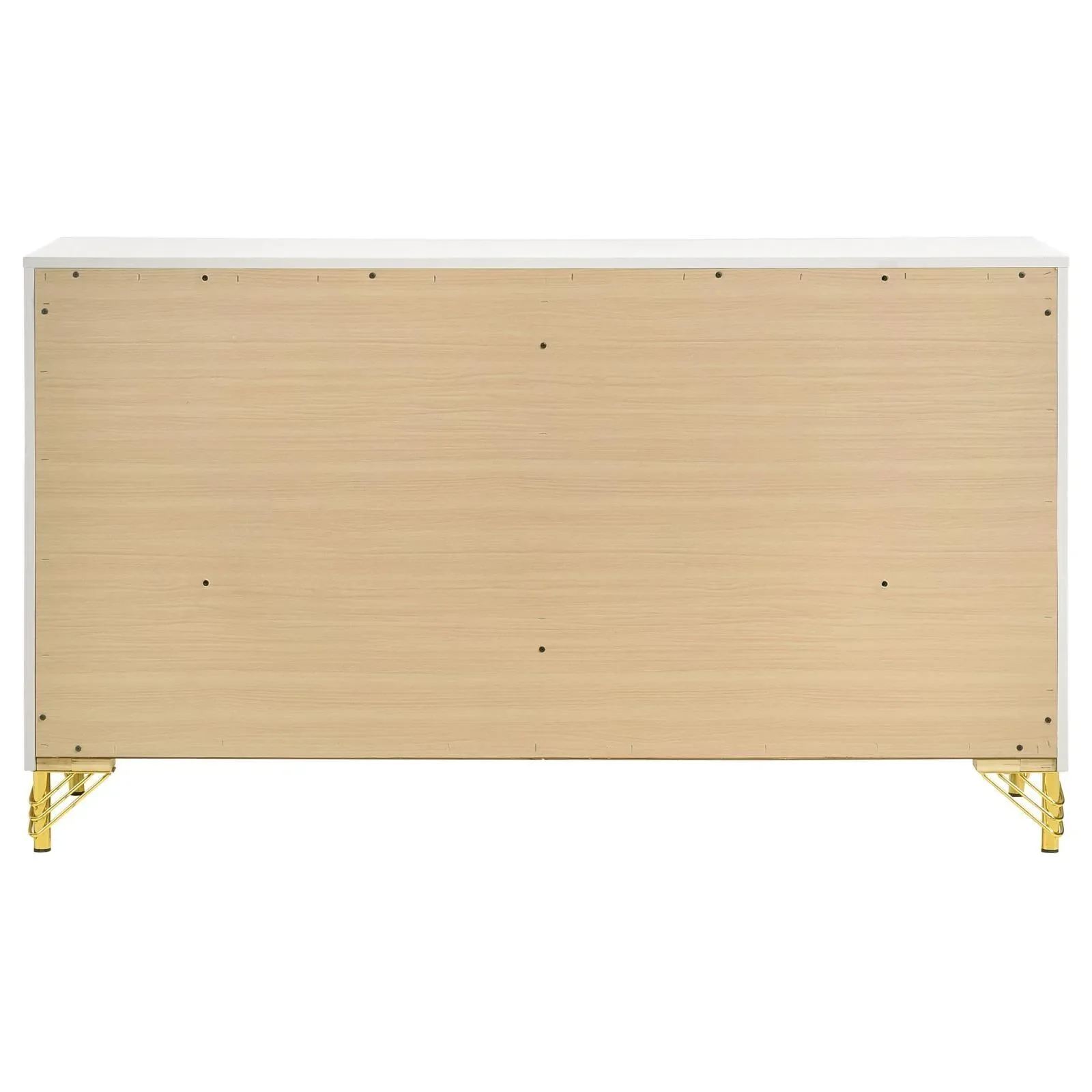Lucia White 6-drawer Bedroom Dresser - Image 6