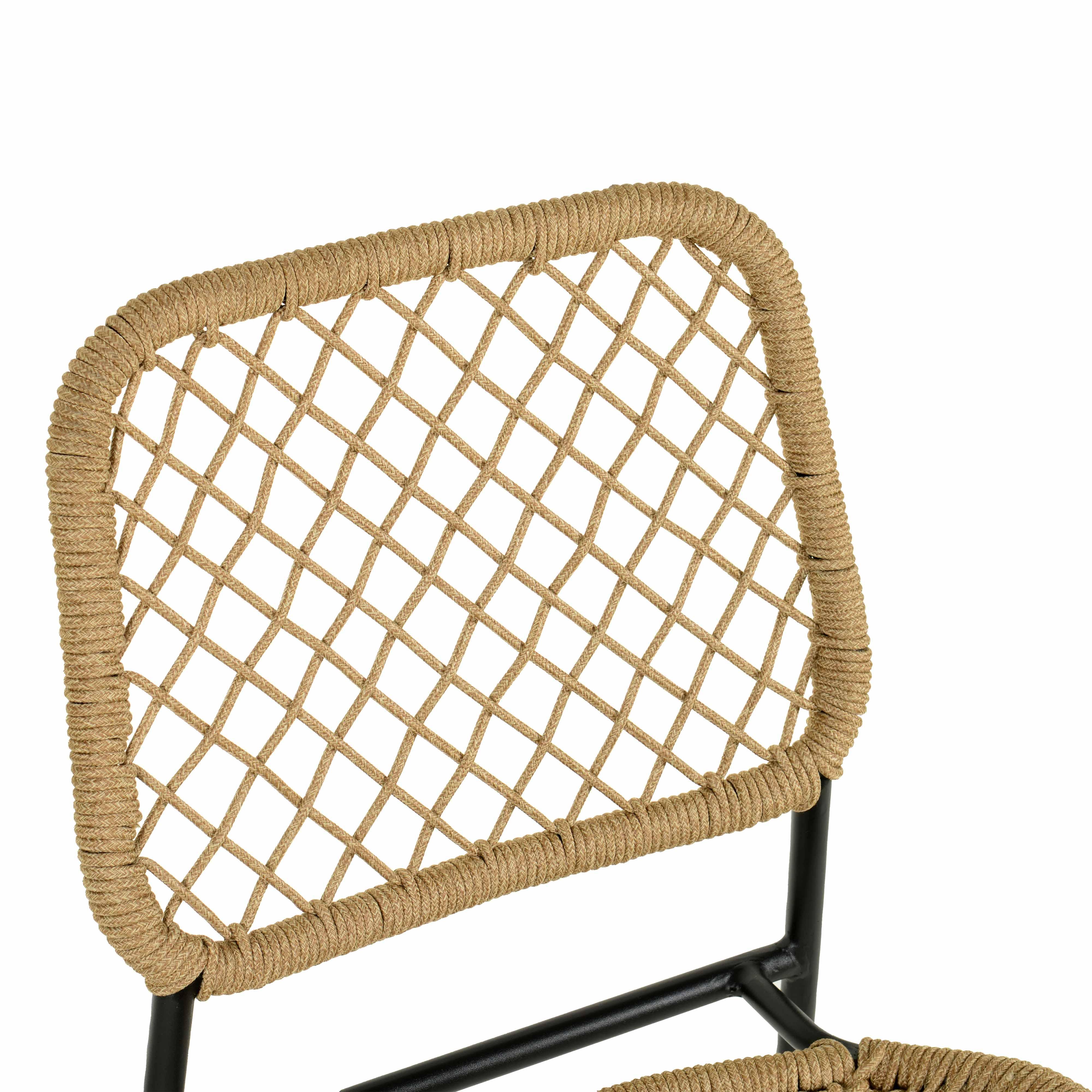 Lucy Dyed Cord Stackable Outdoor Dining Chair - Image 12