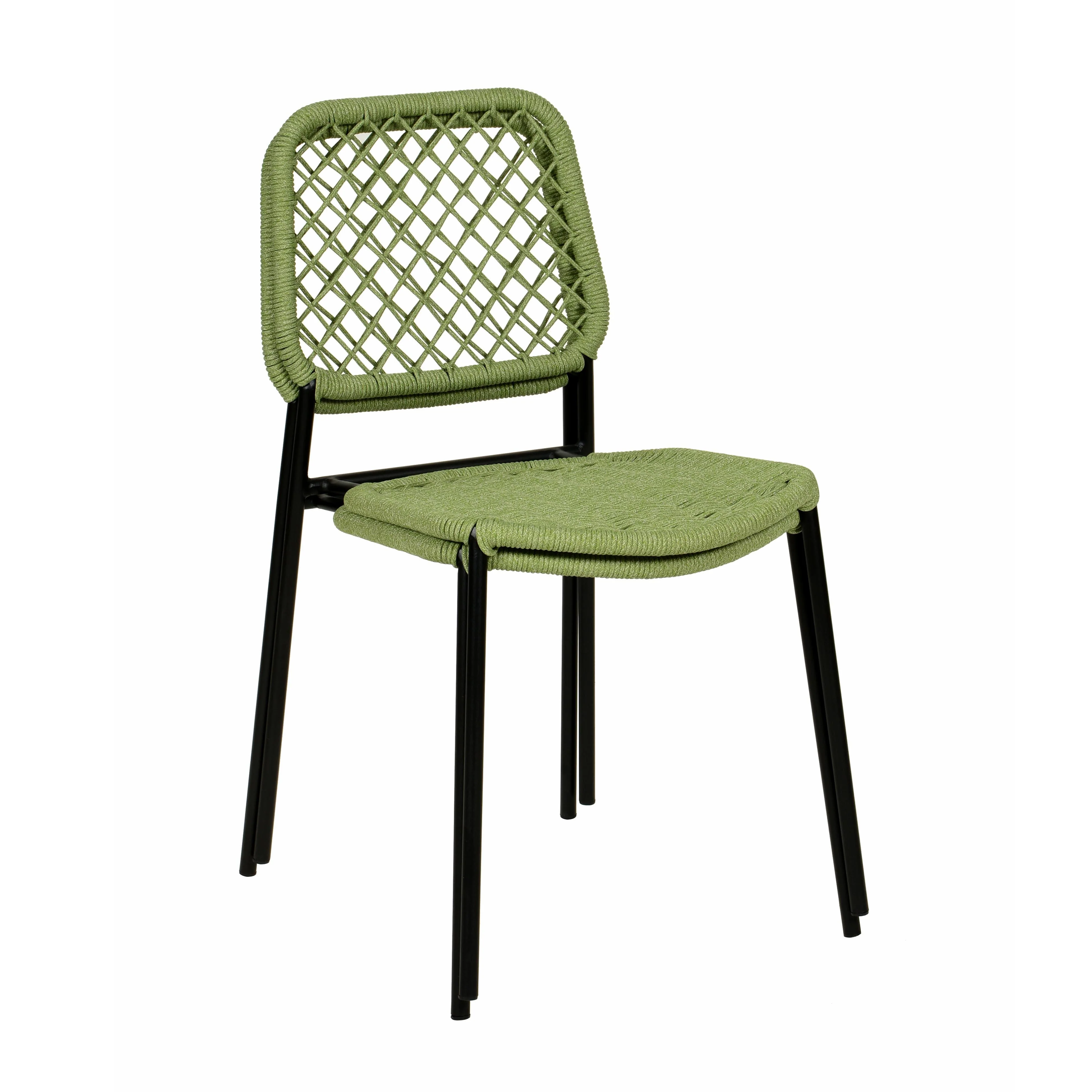 Lucy Dyed Cord Stackable Outdoor Dining Chair - Image 6