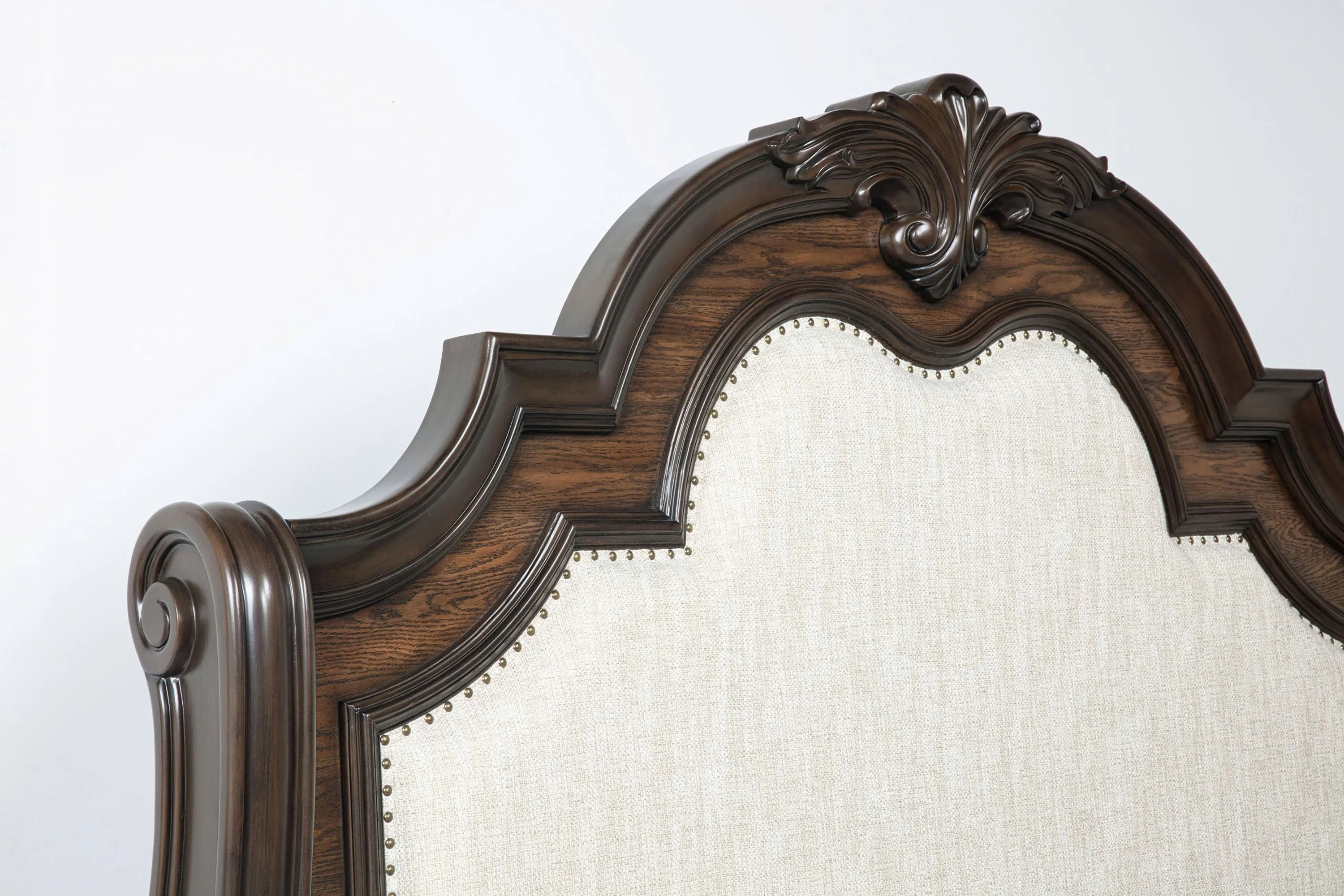Ludwig Brown Queen Upholstered Panel Bed - Image 2