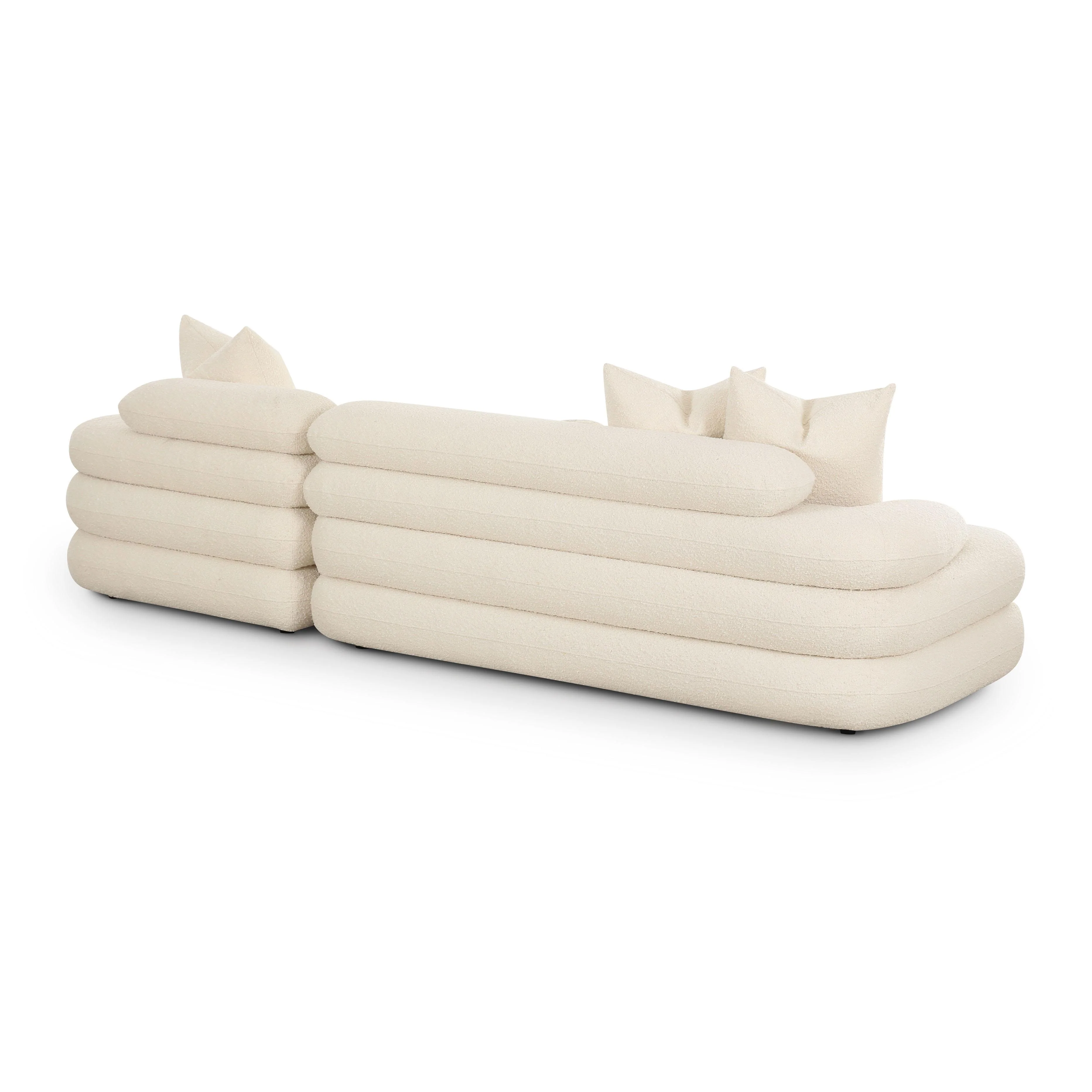 Lulu Cream Boucle Modular Sectional - Image 10