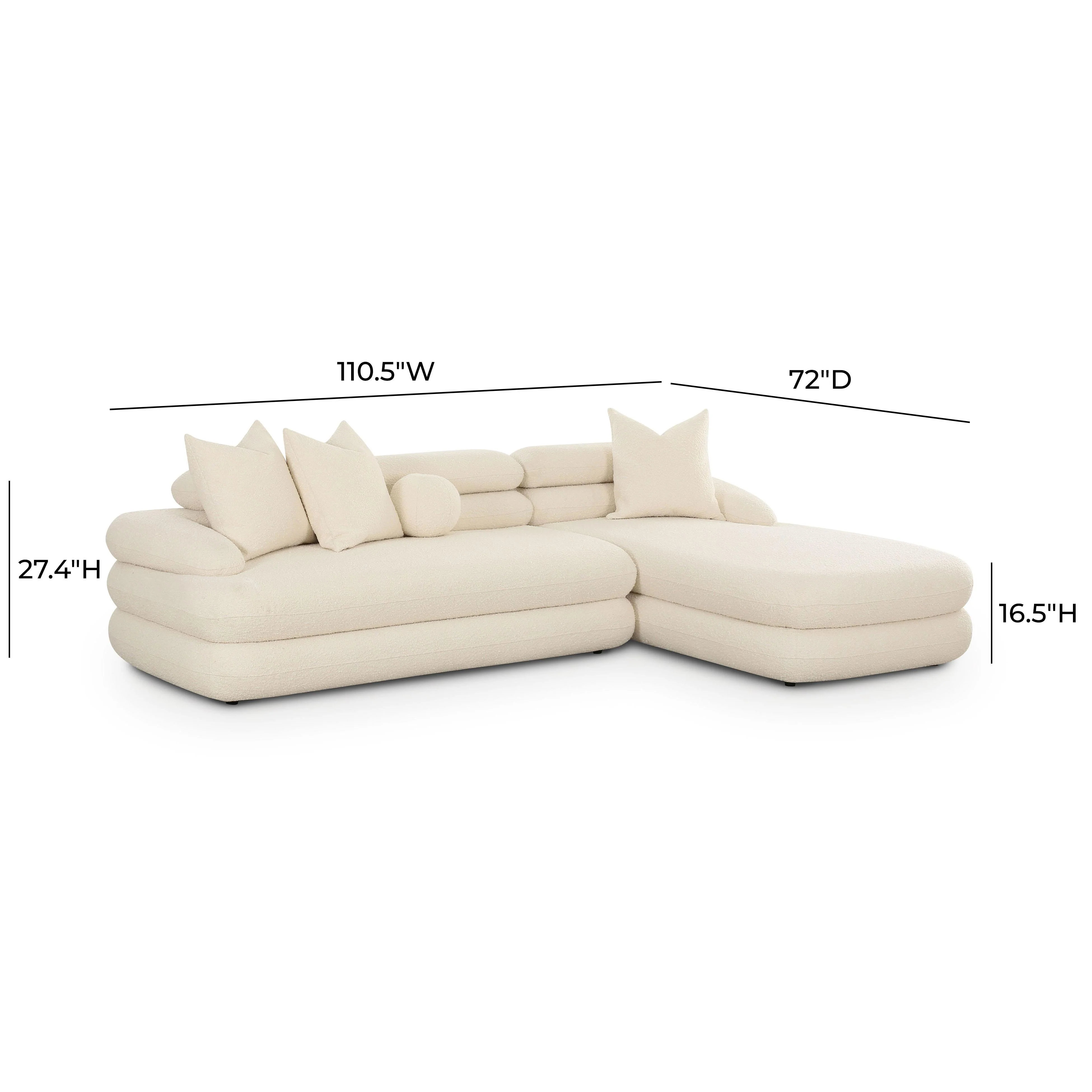 Lulu Cream Boucle Modular Sectional - Image 12