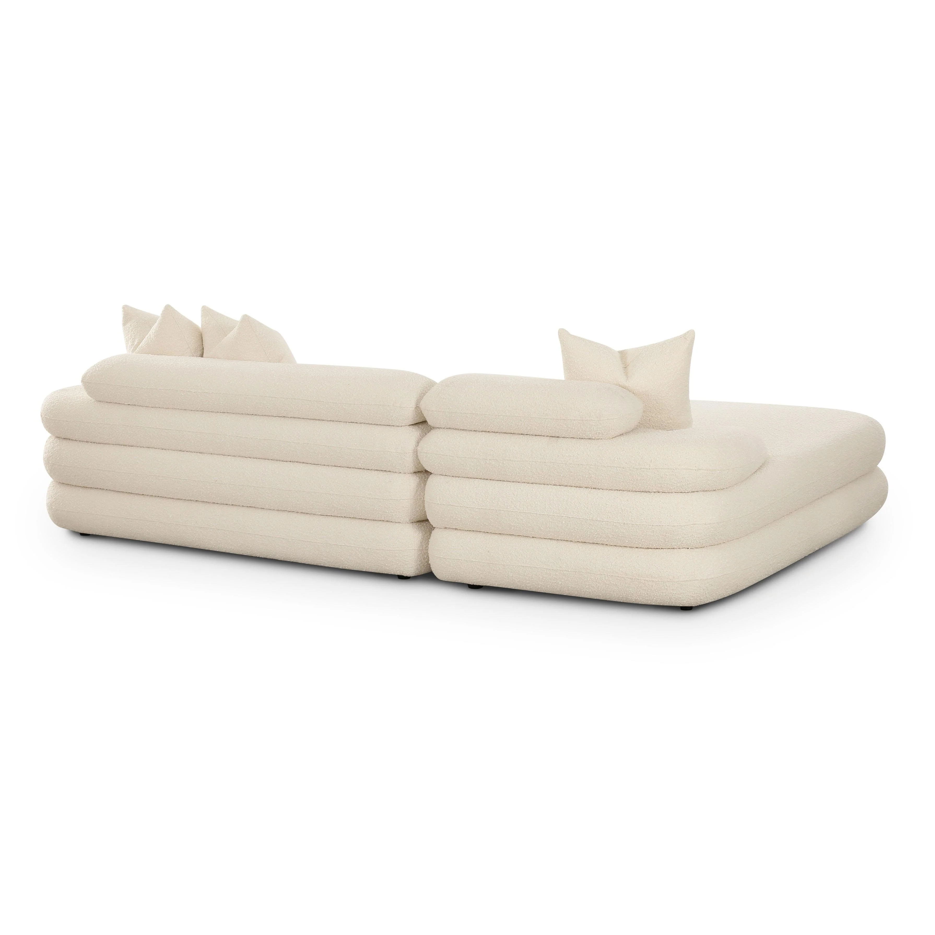 Lulu Cream Boucle Modular Sectional - Image 4