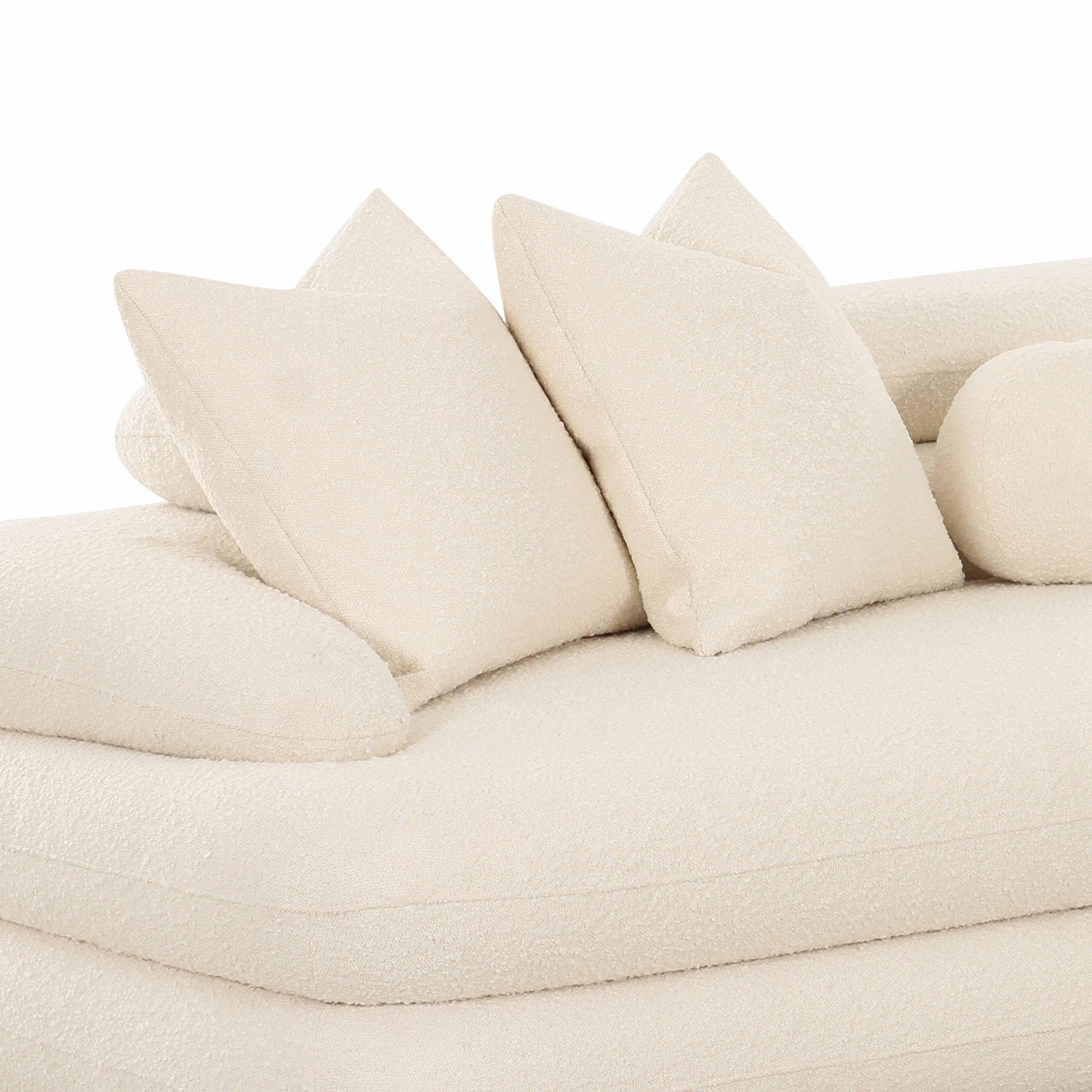 Lulu Cream Boucle Modular Sectional - Image 5