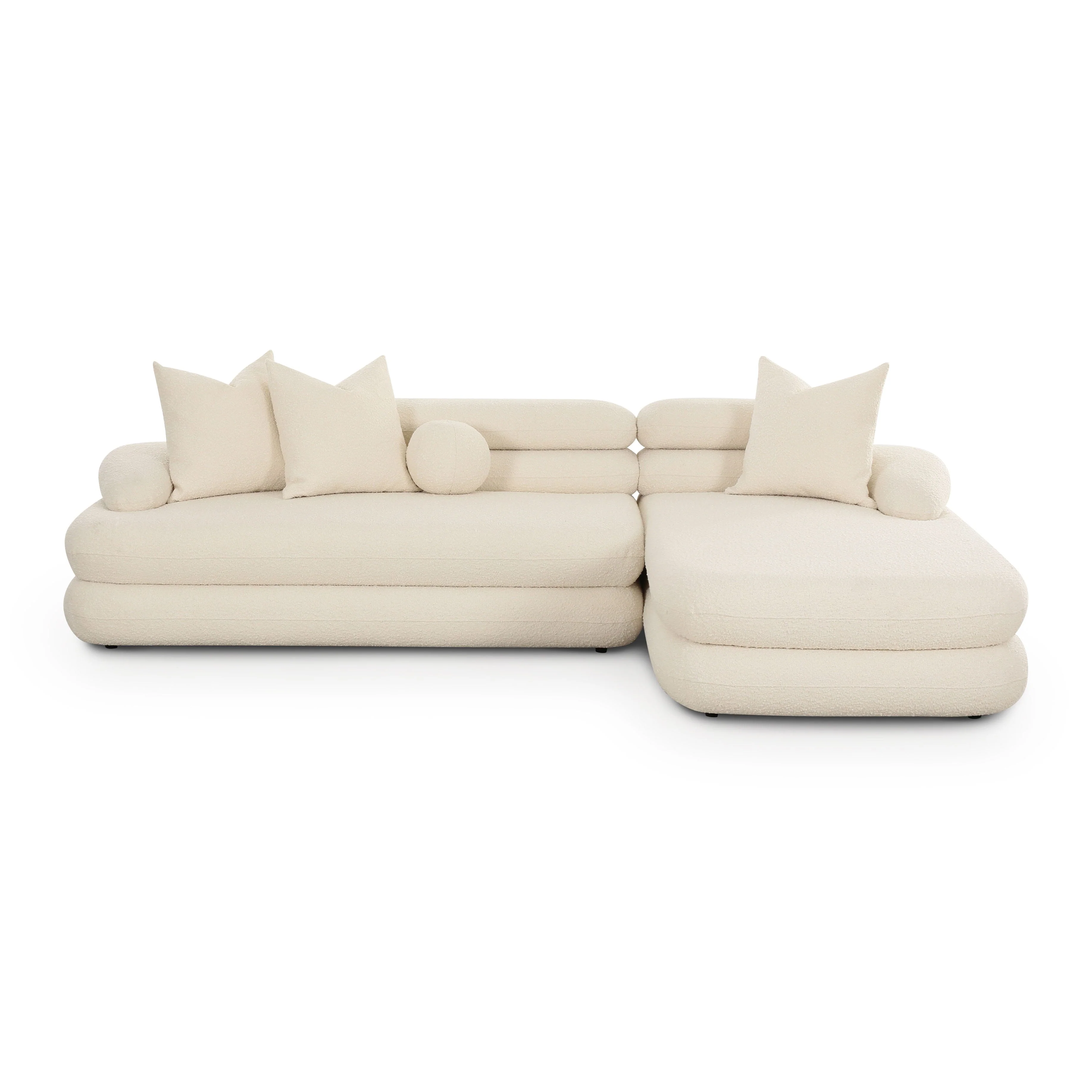 Lulu Cream Boucle Modular Sectional - Image 7