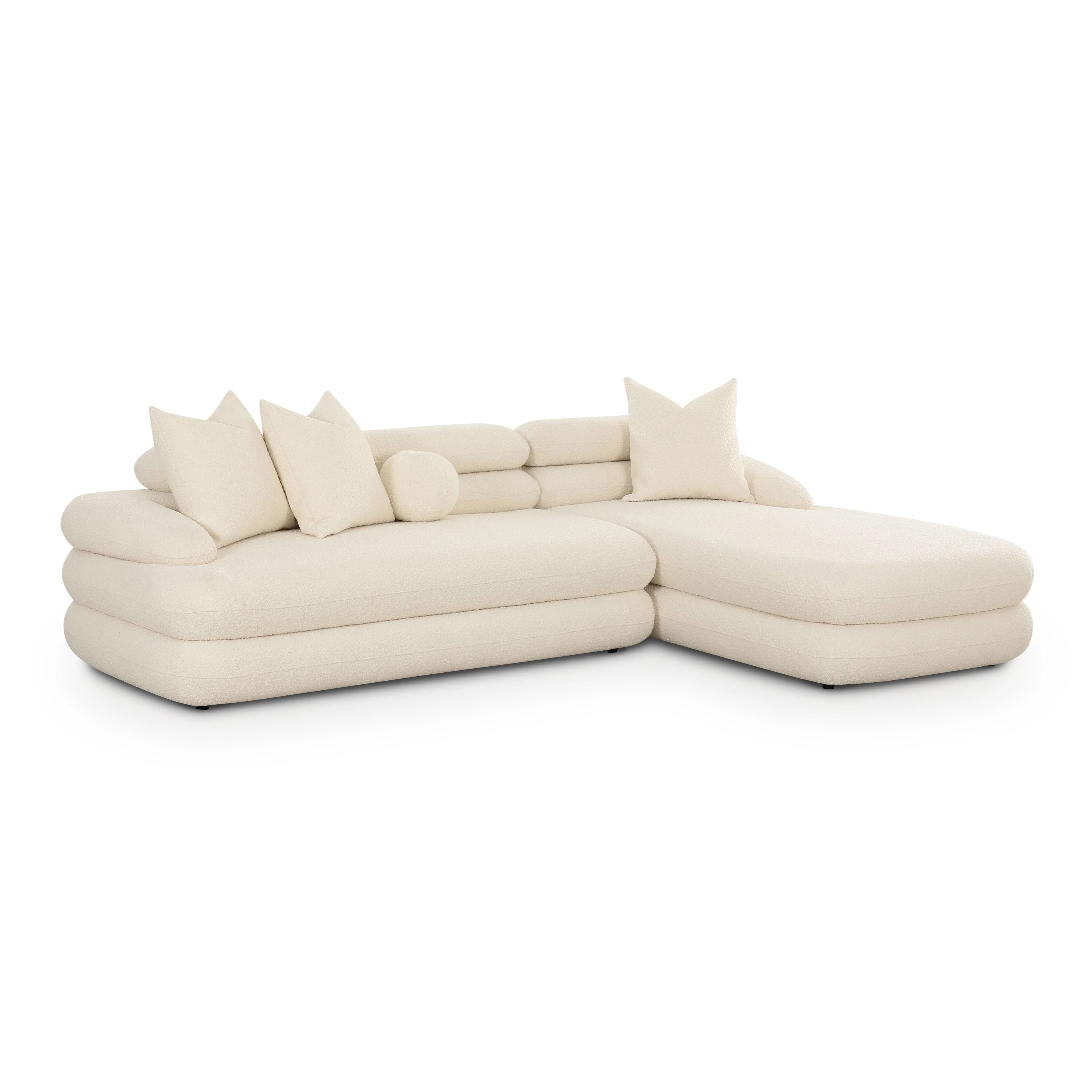 Lulu Cream Boucle Modular Sectional - Image 9