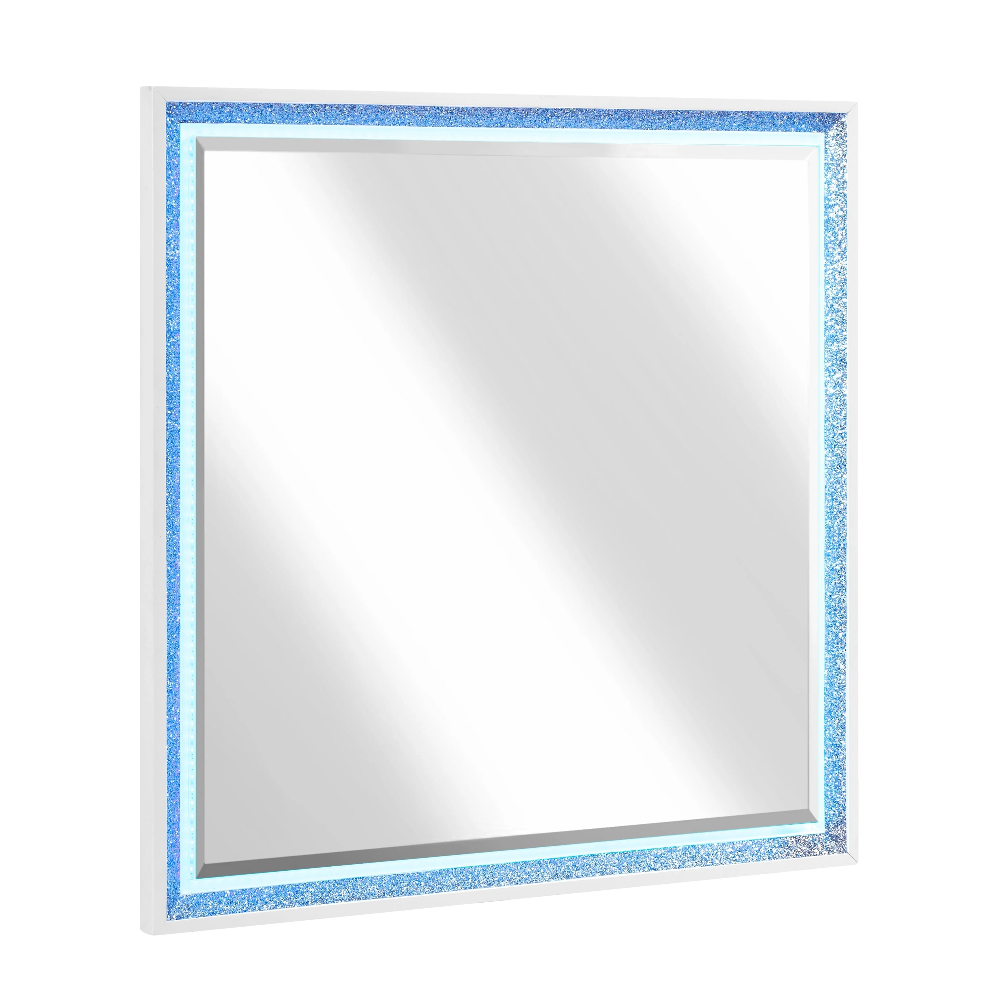Lumin Pearl White LED Panel Bedroom Set - Image 21