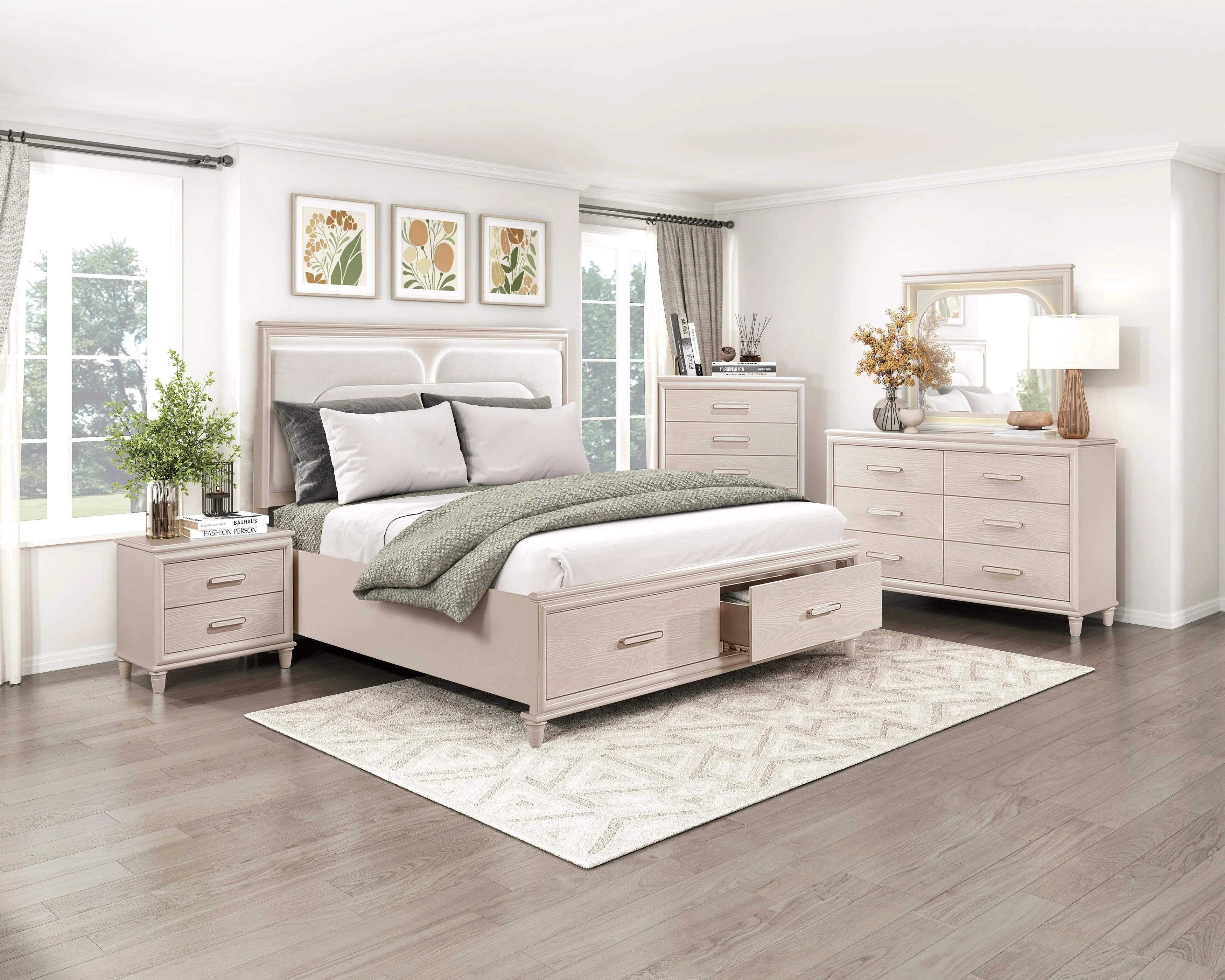 Lunaris Beige Dresser - Image 6
