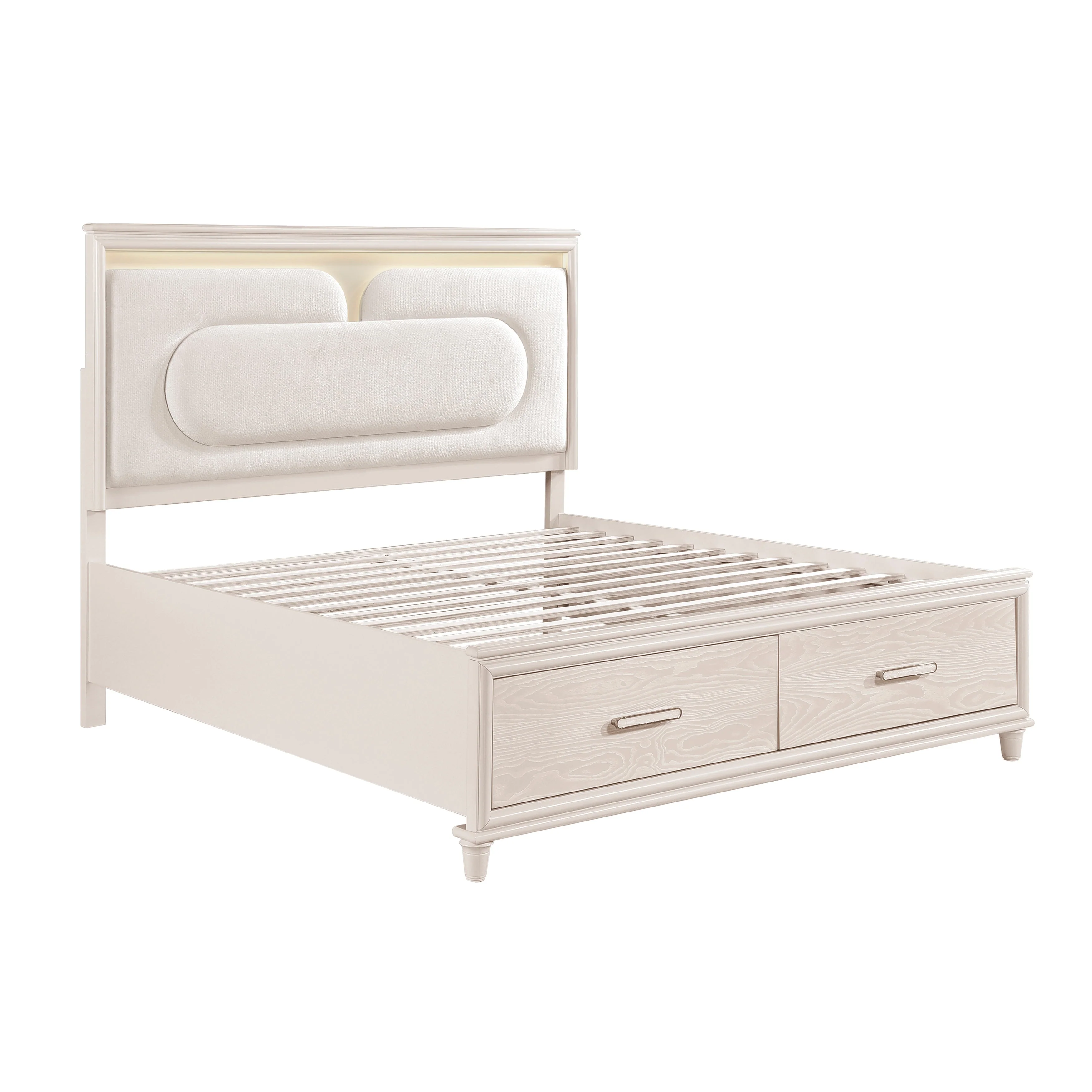Lunaris Beige Storage Platform Bedroom Set - Image 12