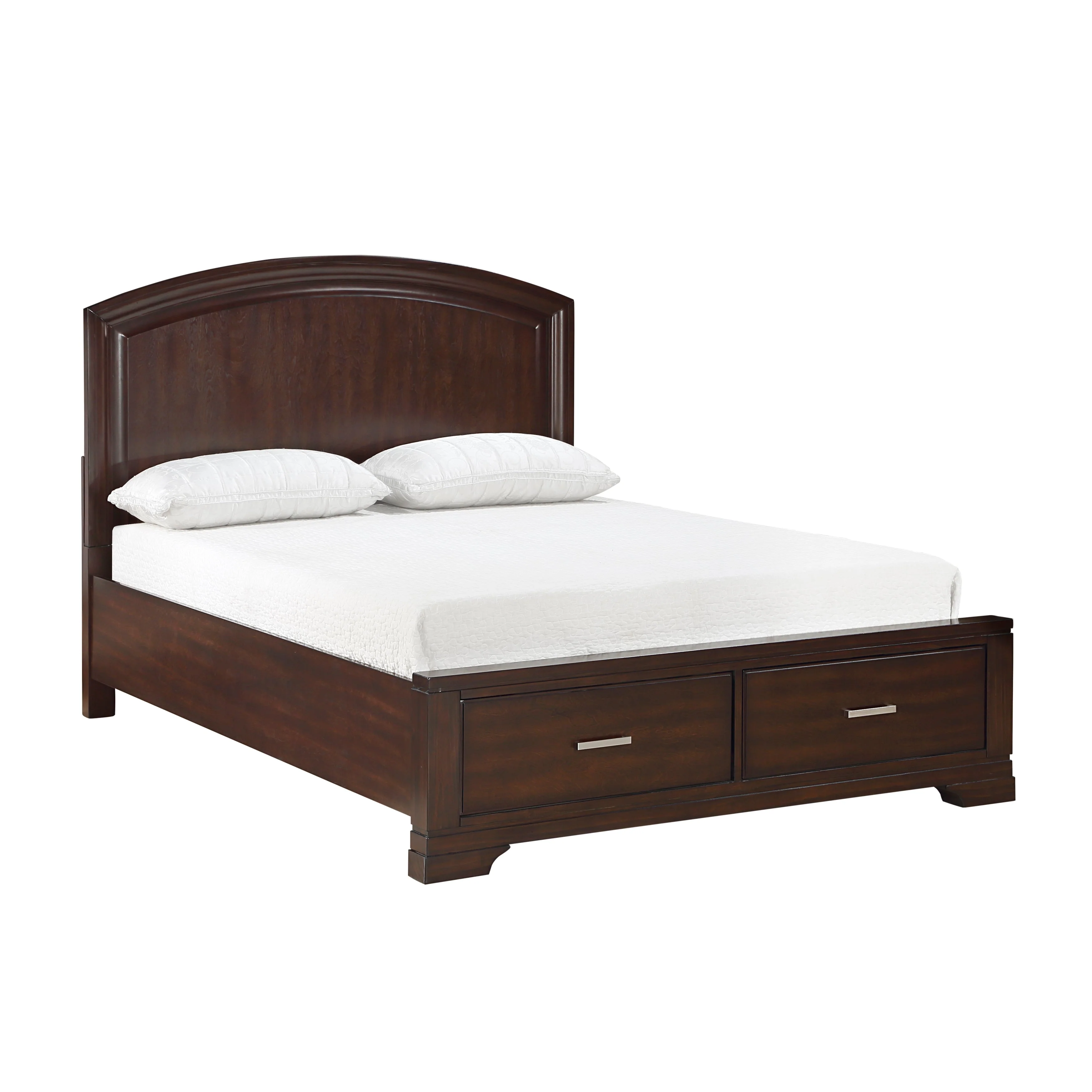 Luster White California King Upholstered Storage Platform Bed - Image 11