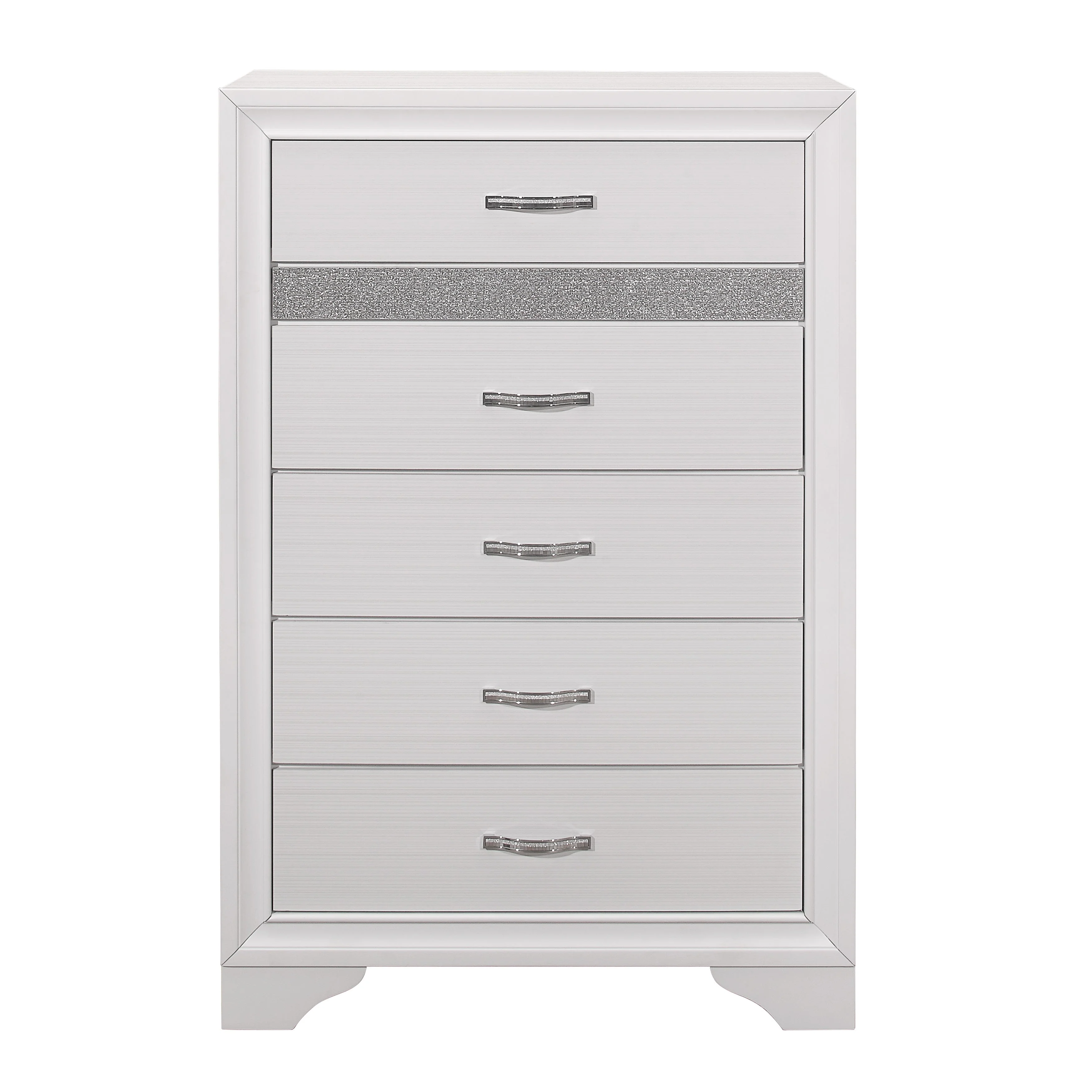 Luster White California King Upholstered Storage Platform Bed - Image 14