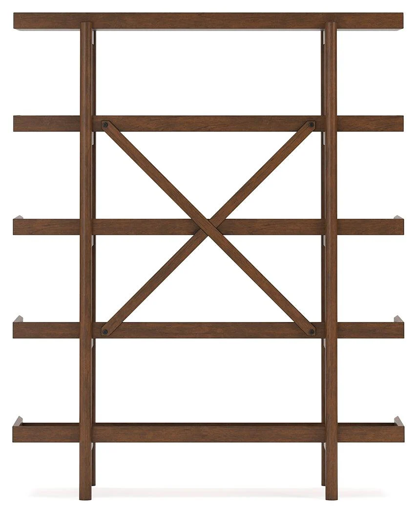 Lyncott Brown 70" Bookcase - Image 5