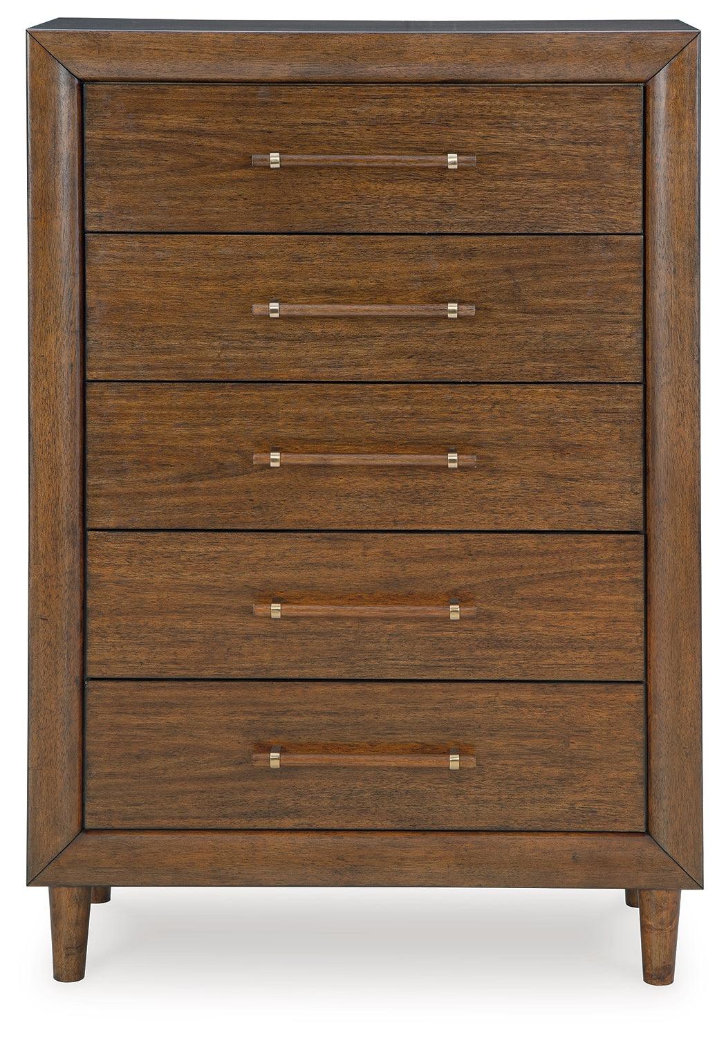 Lyncott Brown Chest of Drawers - Image 3