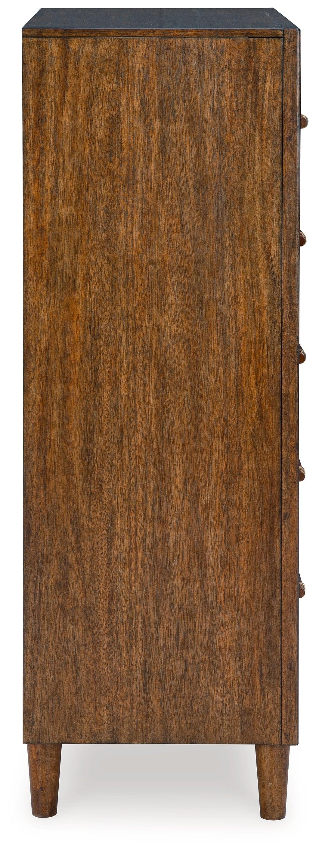 Lyncott Brown Chest of Drawers - Image 4