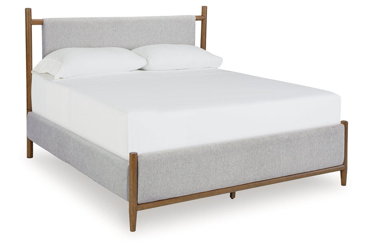Lyncott Brown King Upholstered Bed - Image 8