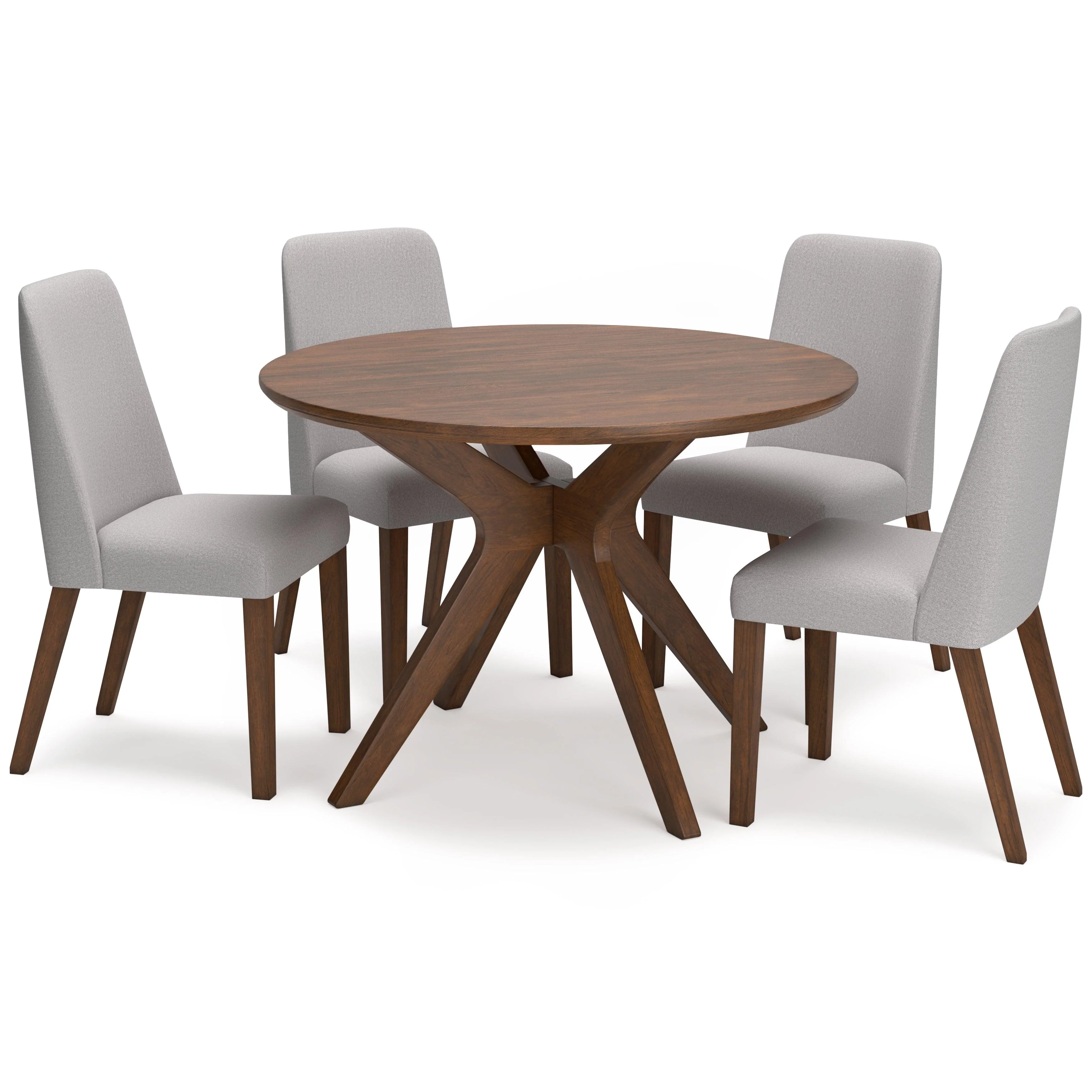 Lyncott Dining Table and 4 Chairs in Gray/Brown - Image 15