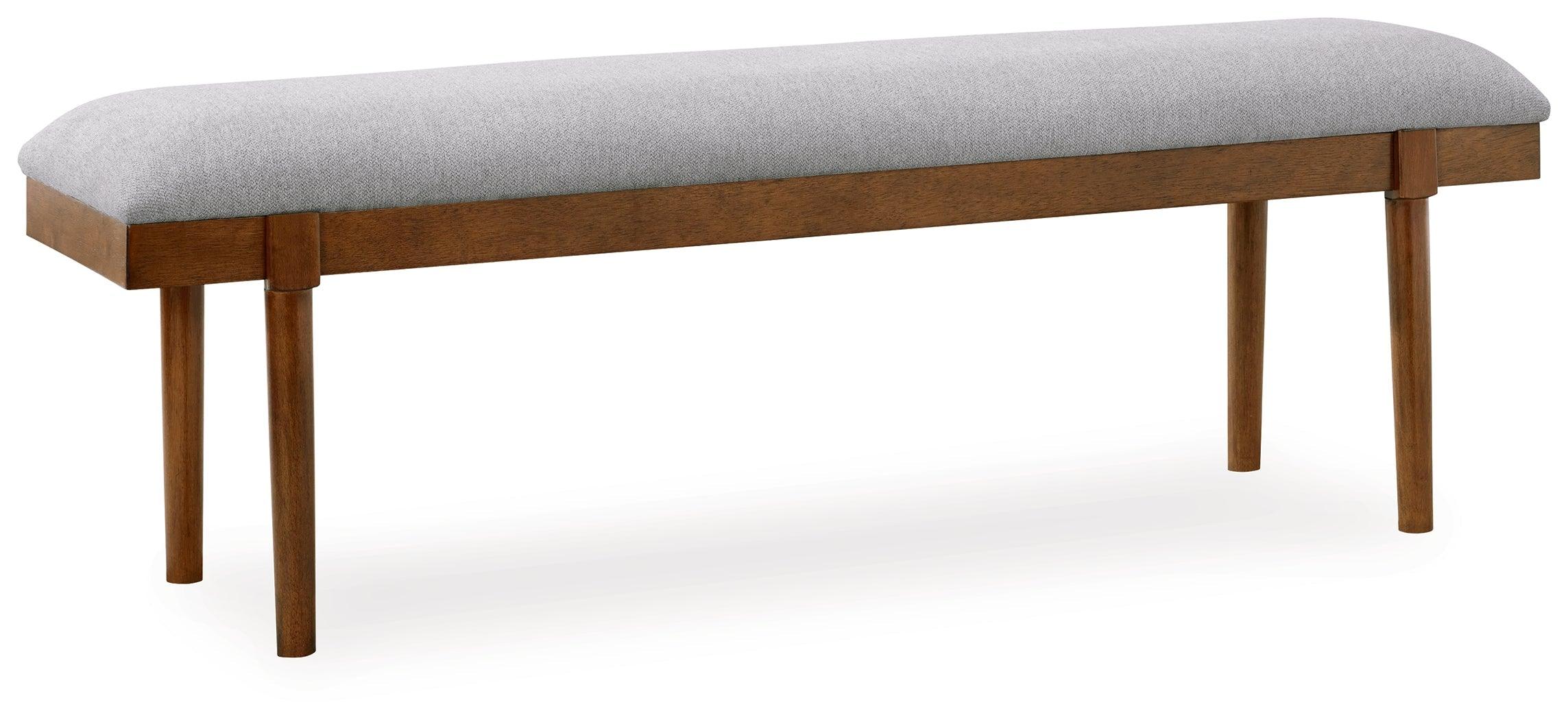 Lyncott Gray/Brown 59" Upholstered Dining Bench - Image 2