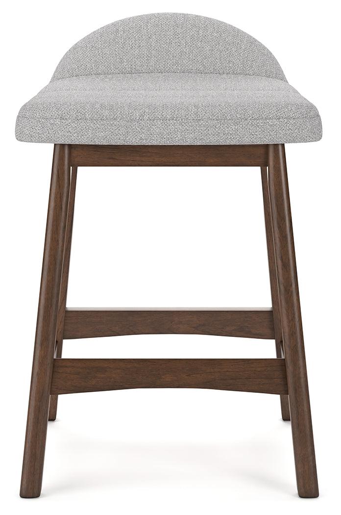 Lyncott Light Gray/Brown Counter Height Barstool, Set of 2 - Image 7
